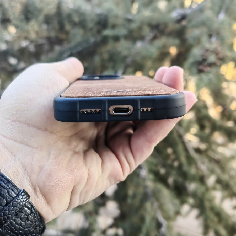 Pueblo Kahve iPhone Deri Kılıf - ONYWATCH
