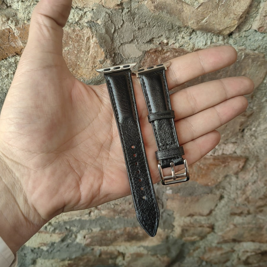 Apple Watch Deri Kordon - Pueblo Siyah