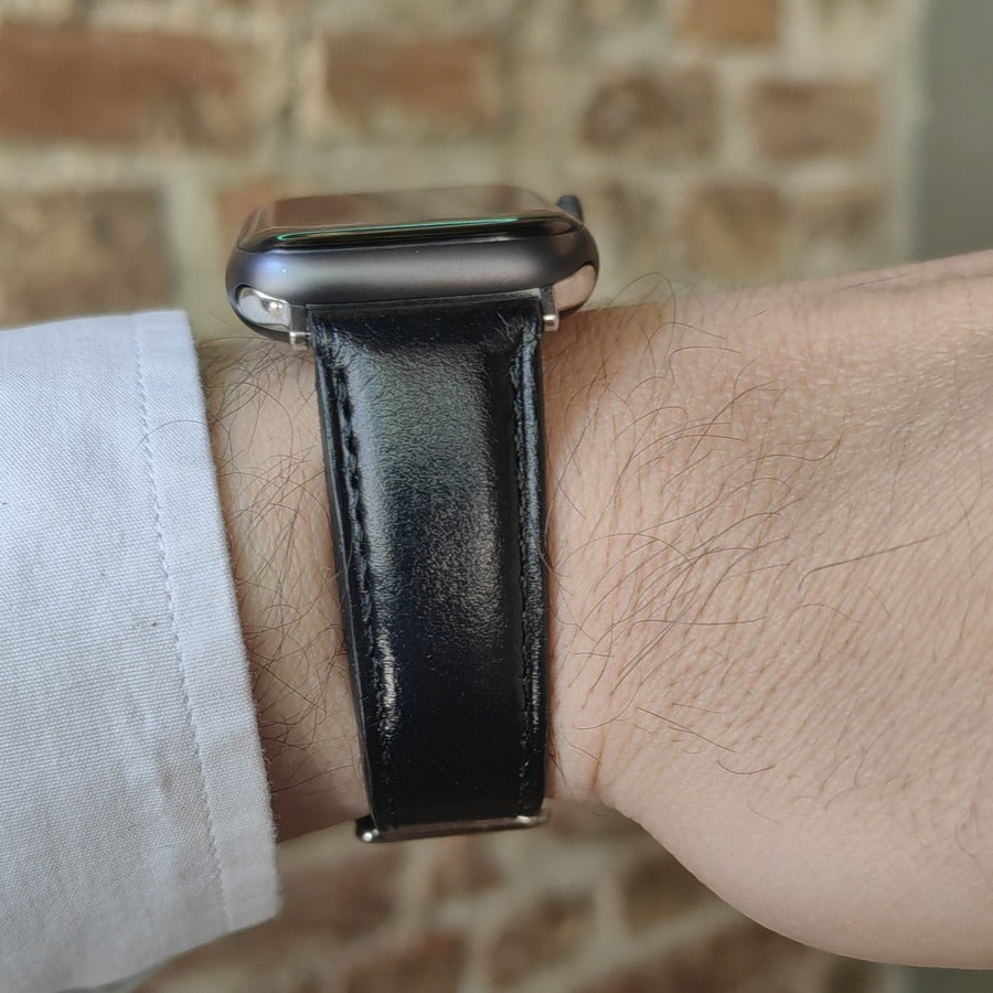 Apple Watch Deri Kordon - Pueblo Siyah