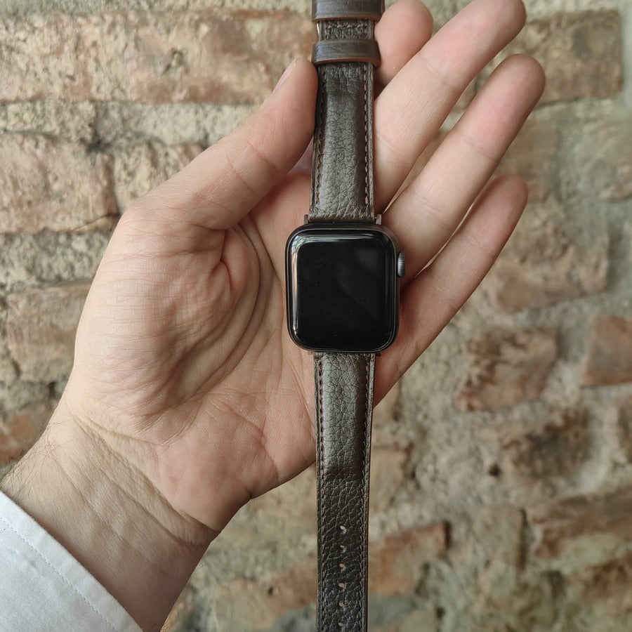 Apple Watch Deri Kordon - Togo Kahverengi