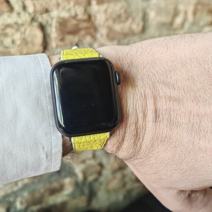 Apple Deri Kordon - Togo Minimal Sarı