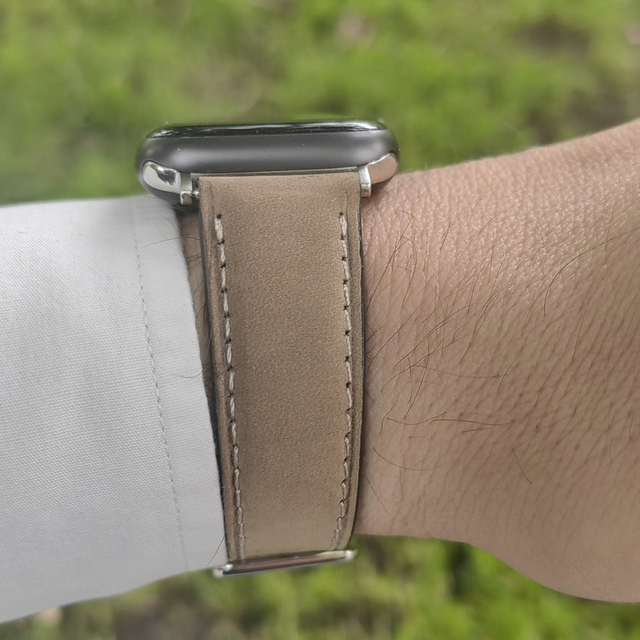 Apple Watch Deri Kordon - Nubuk Gri