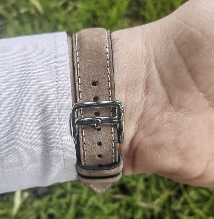 Apple Watch Deri Kordon - Nubuk Gri