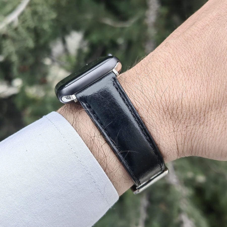Apple Watch Deri Kordon - Pueblo Siyah