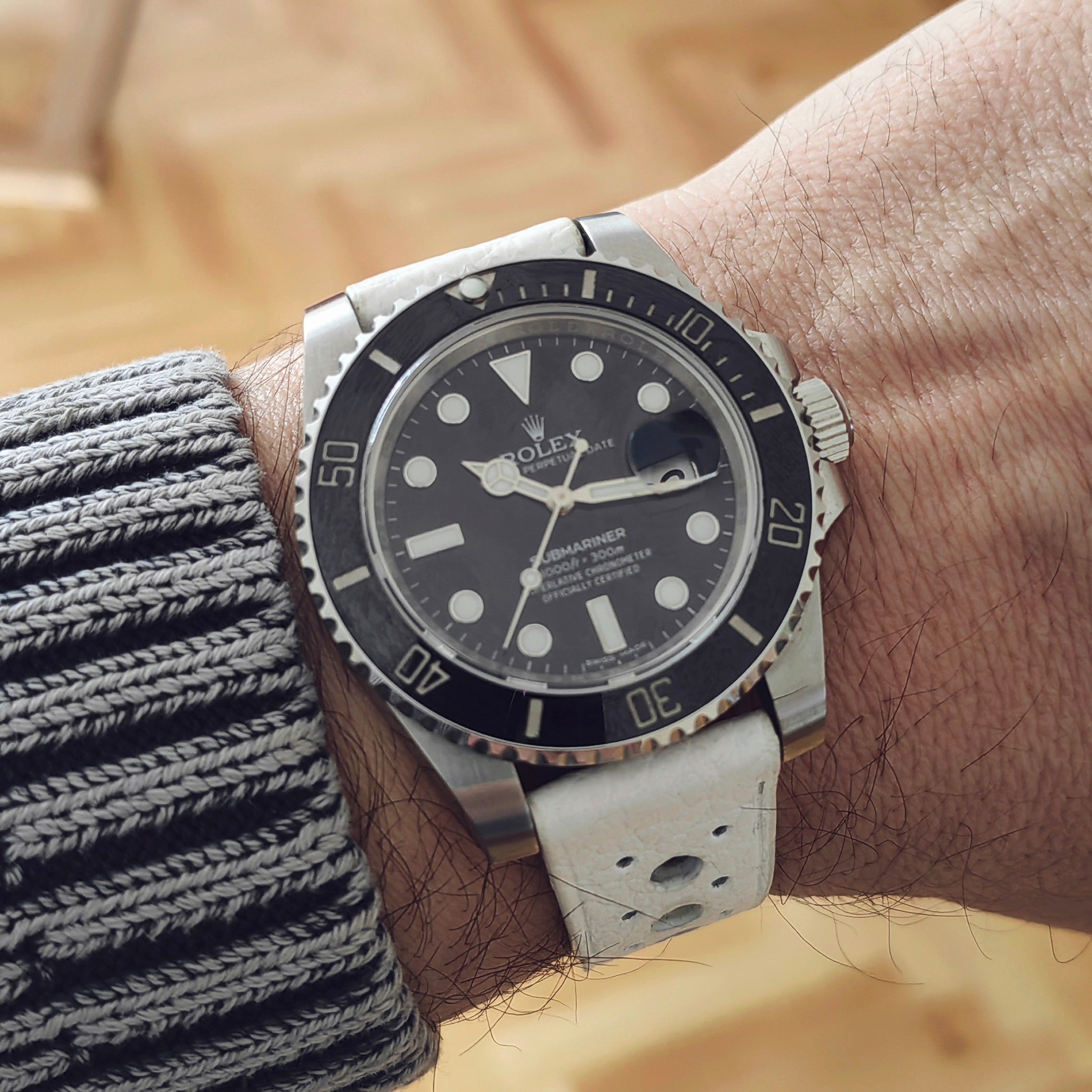 Rally Togo Beyaz Deri Kordon