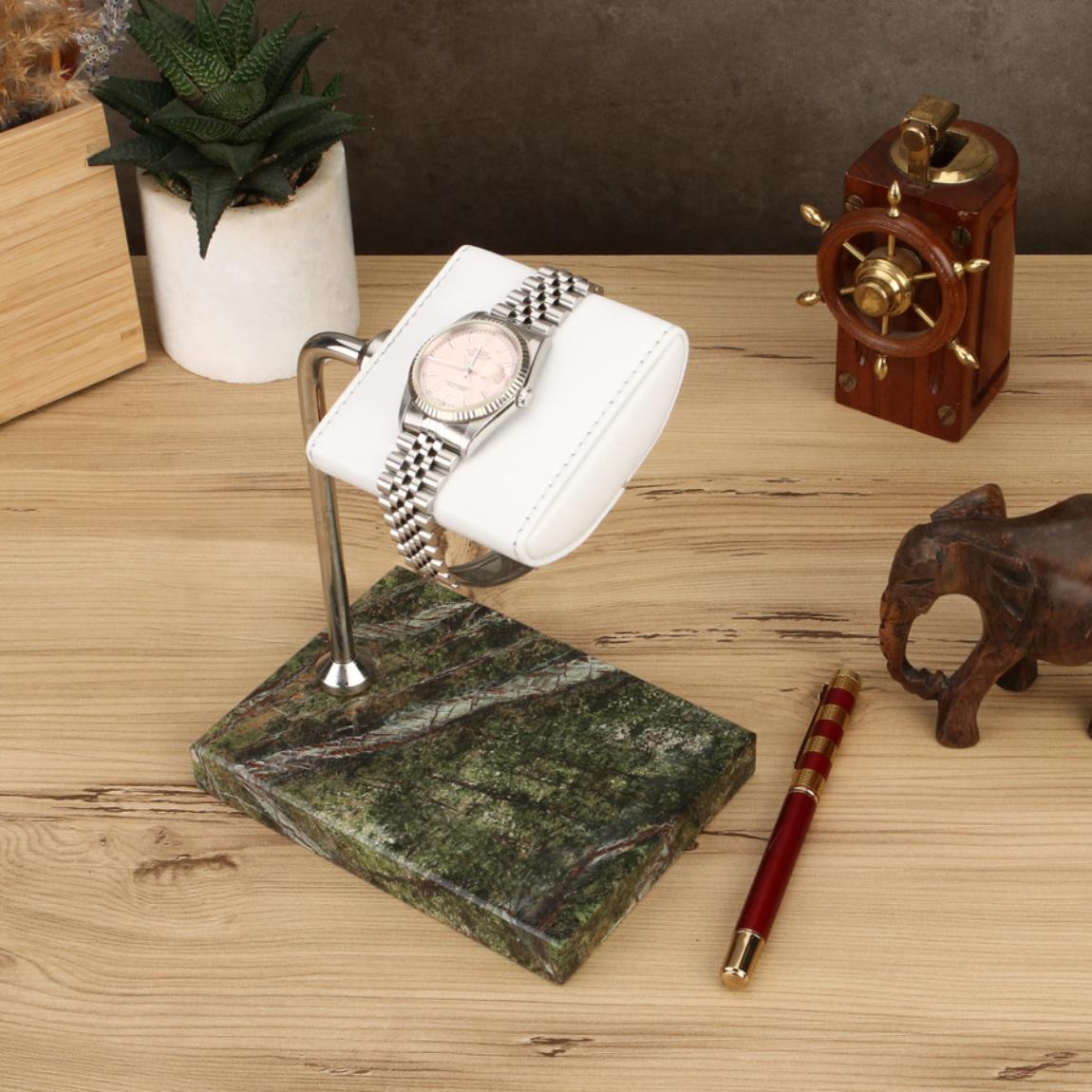 Green Forest Mermer Saat Standı - ONYWATCH