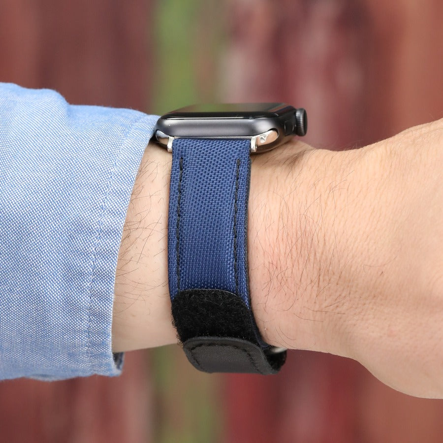 Hibrit Apple Watch Kordon - Lacivert