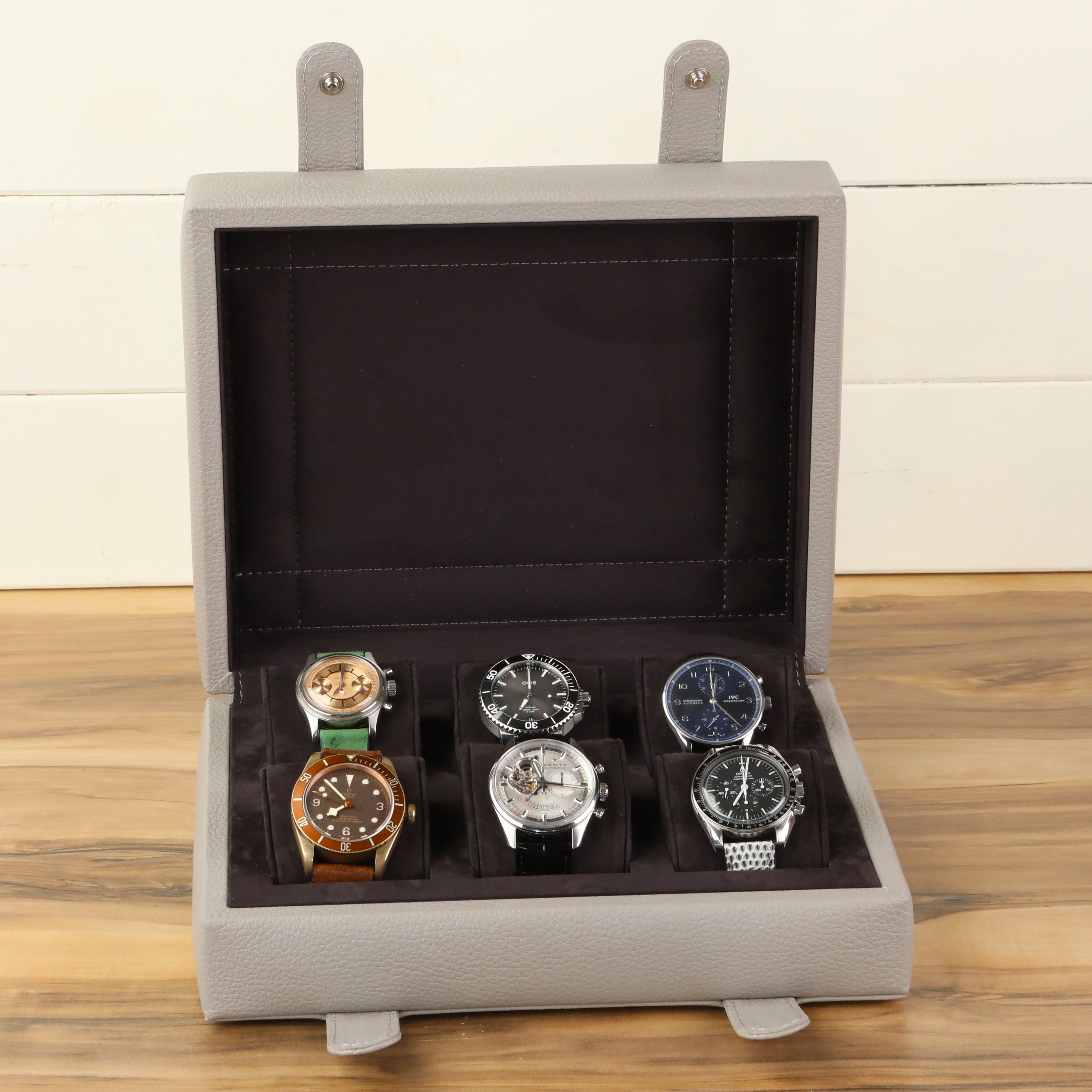 Gerçek deri saat koyma kutusu