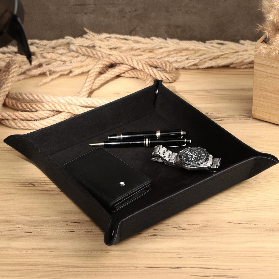 Octavia Siyah Vale Gerçek Deri Tepsi