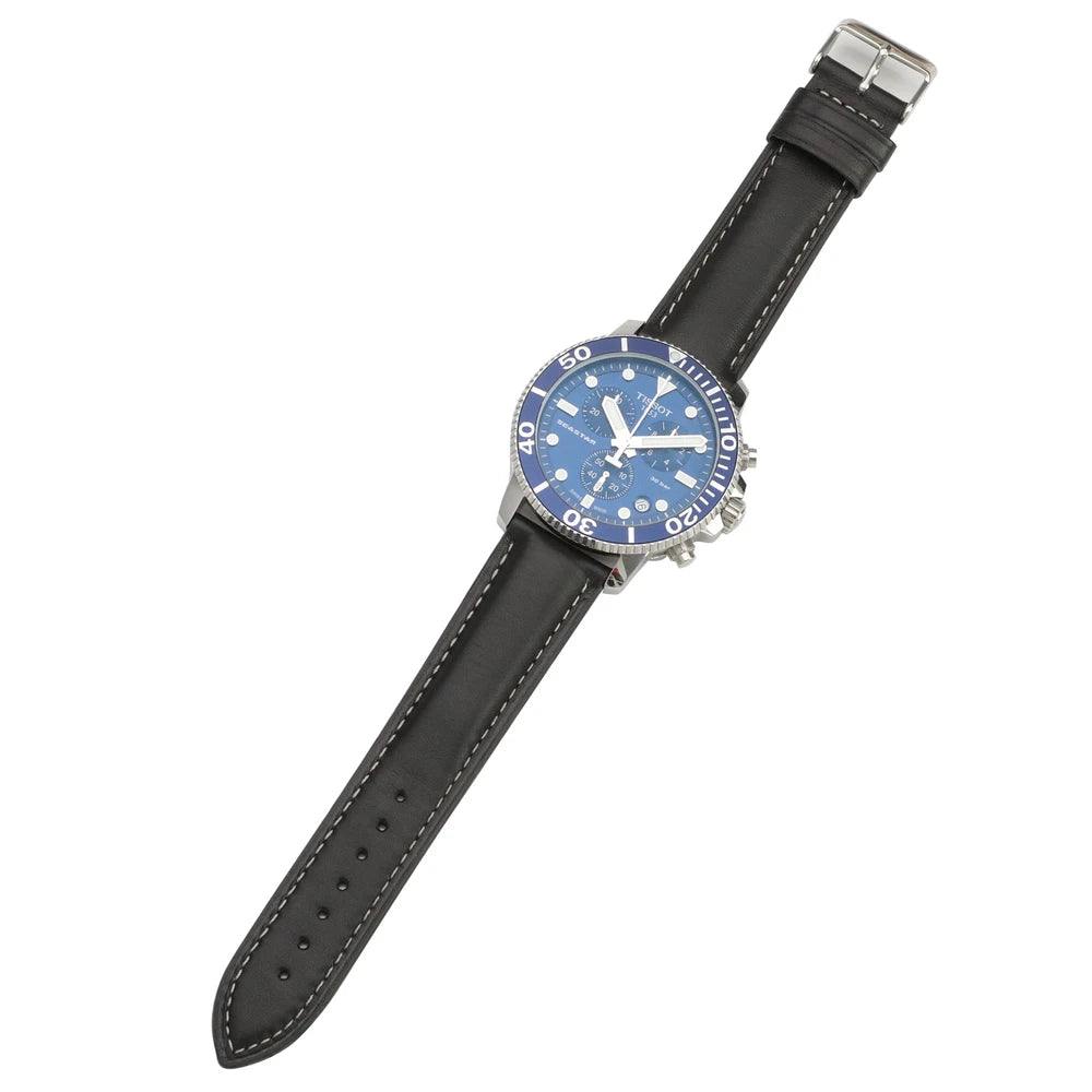 Alaturka Siyah Renk Beyaz Dikiş Deri Kordon - ONYWATCH