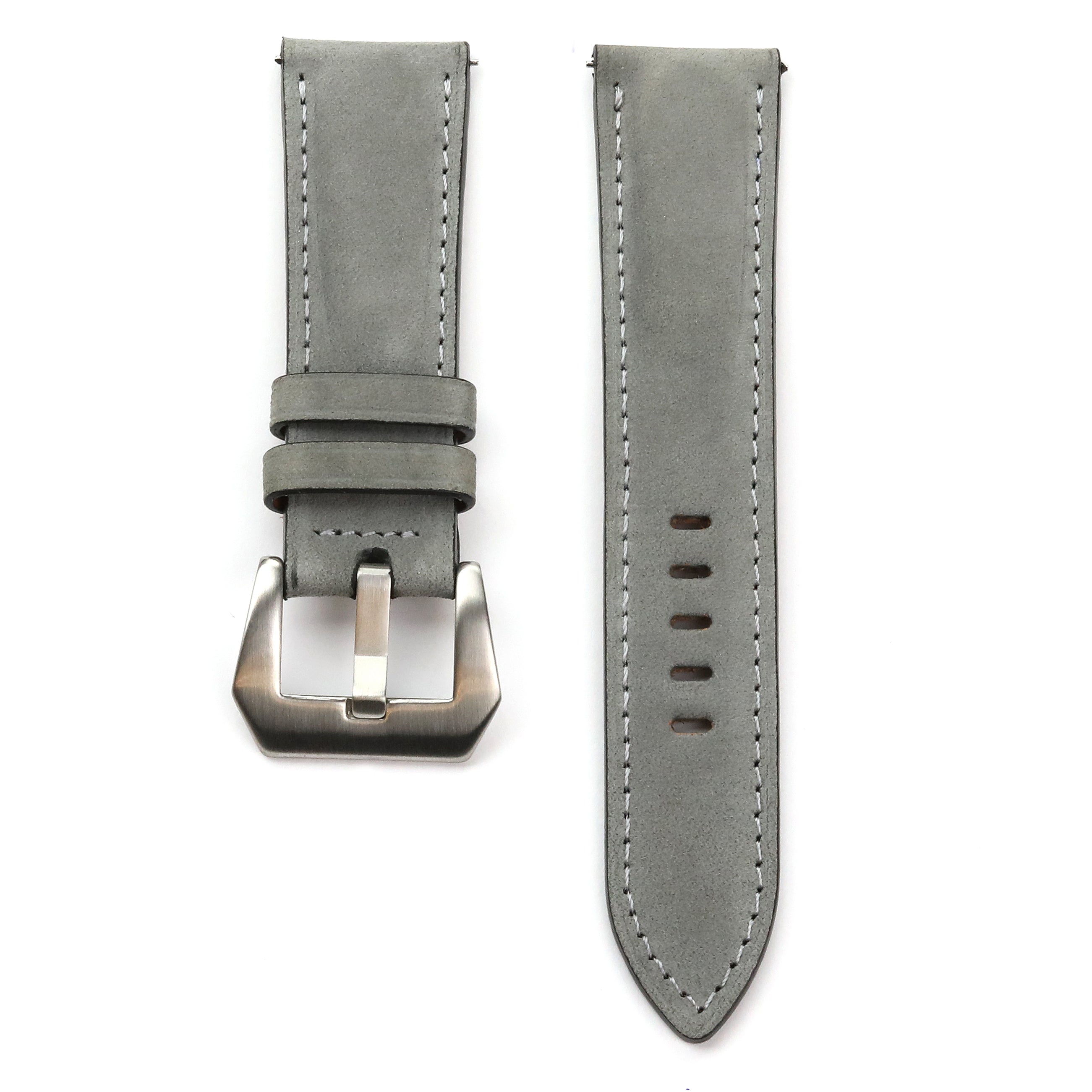 Gerçek deri el yapımı akıllı pimli arkada kullanılan deri anti-alerjik nubuk panerai kordon