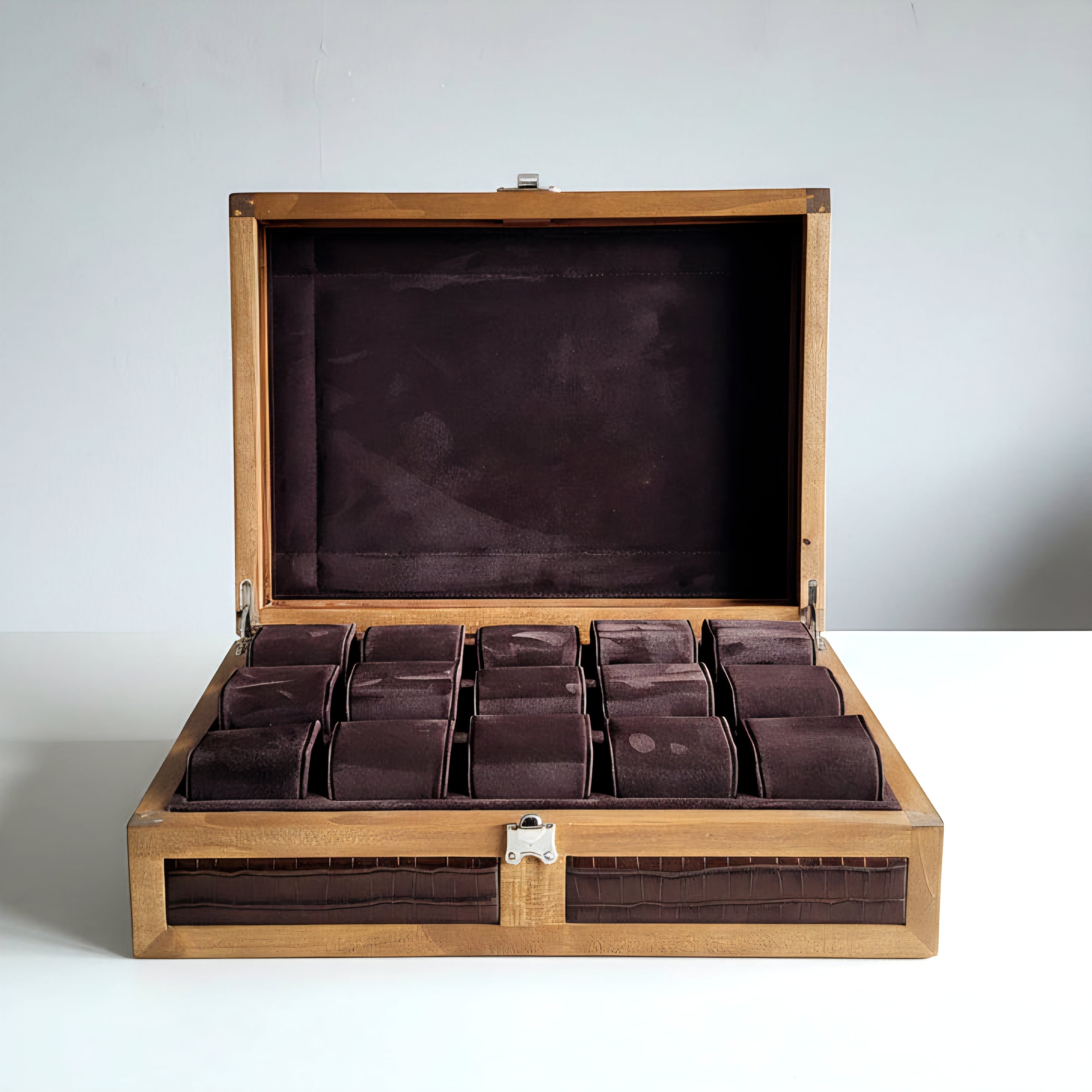 Heritage 15 Ahşap Saat Kutusu / Kahverengi