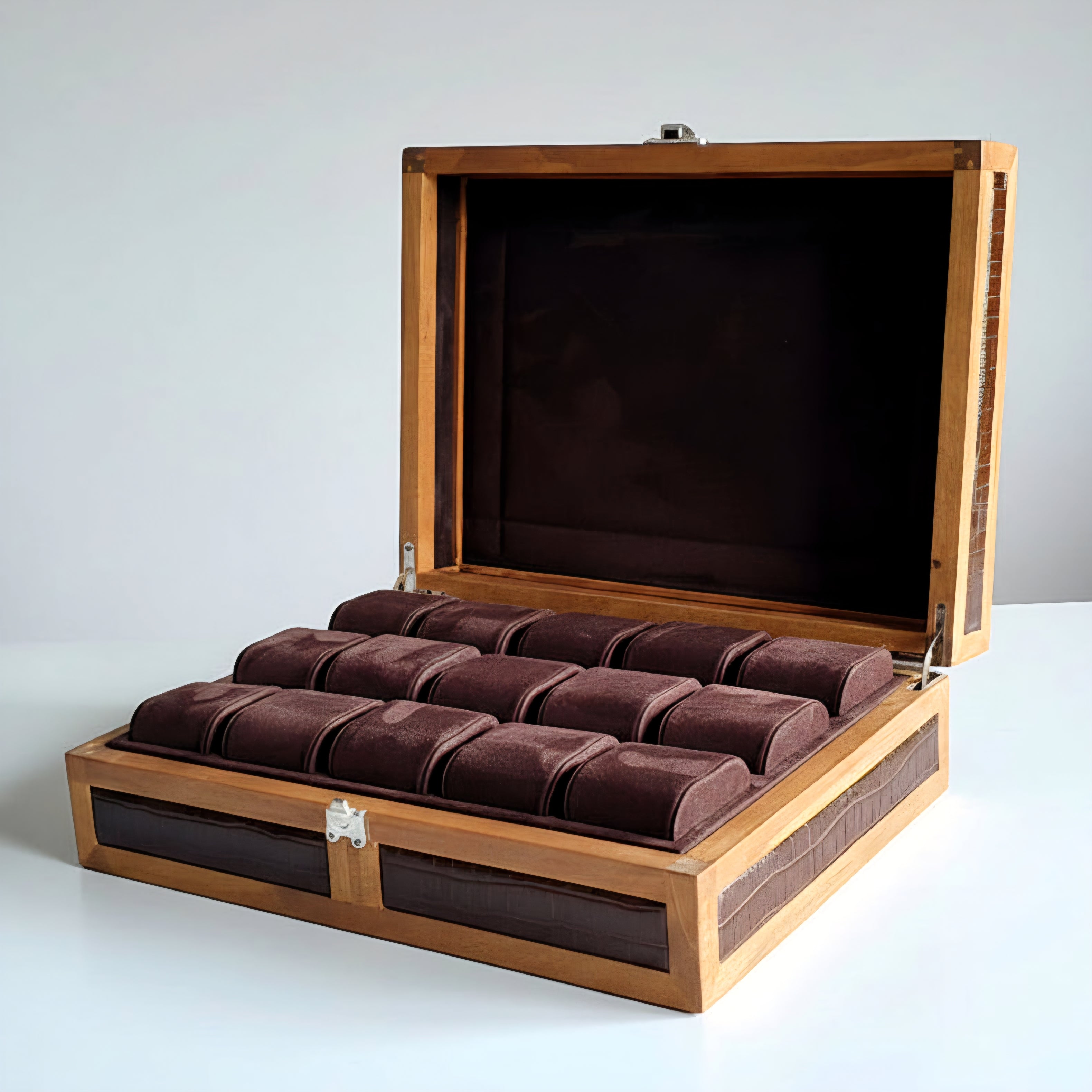 Heritage 15 Ahşap Saat Kutusu / Kahverengi