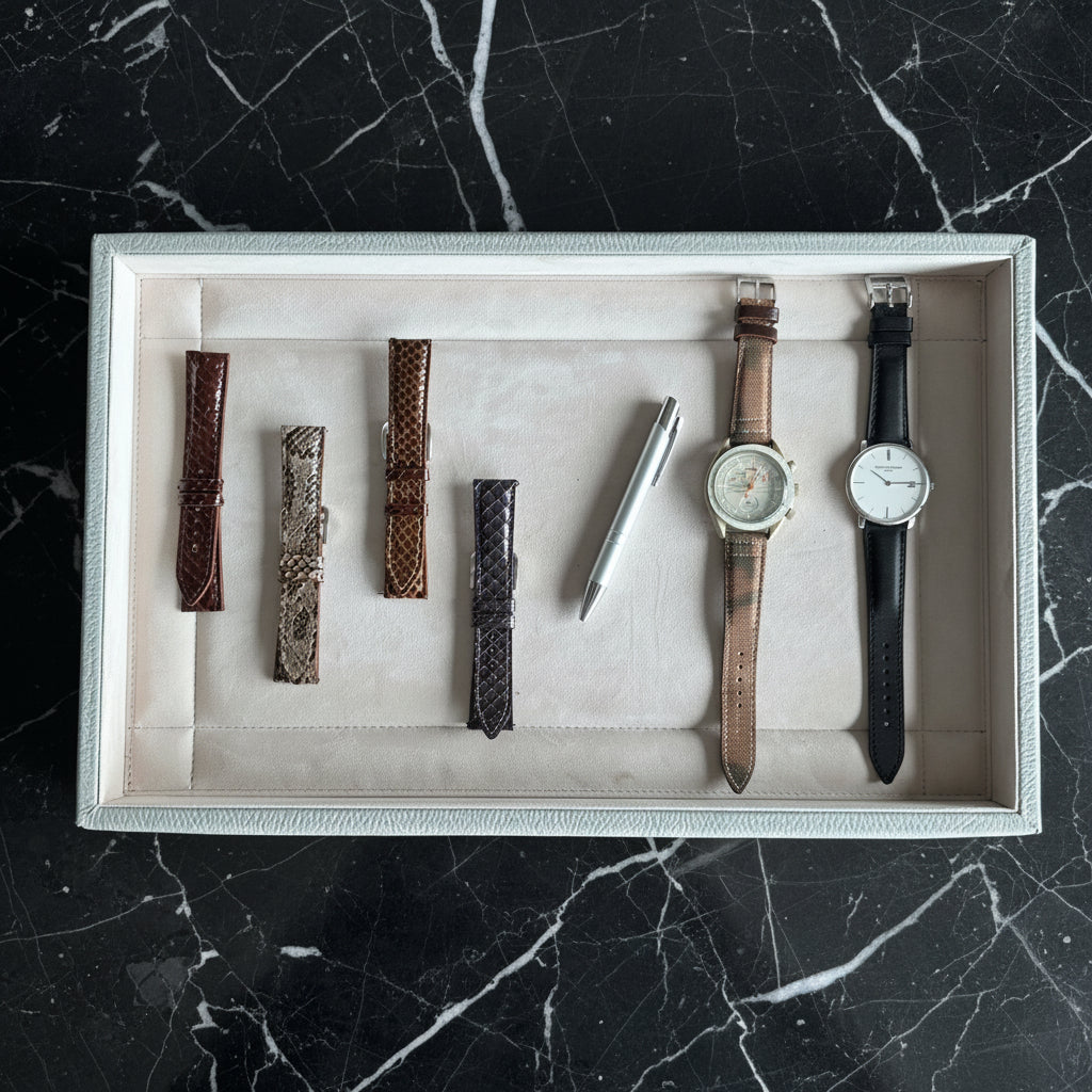 Onywatch Deri Sunum Tepsisi Gri