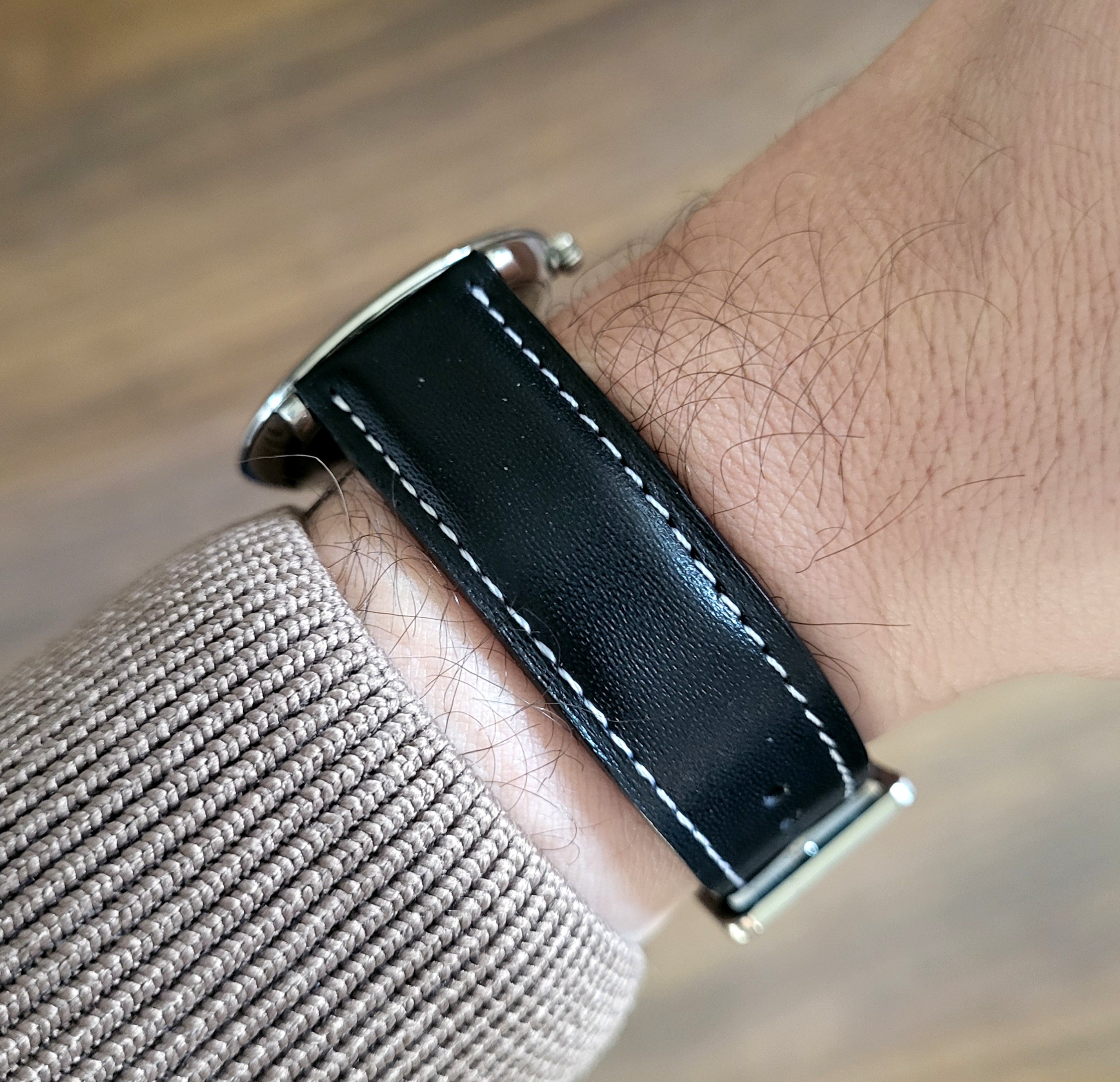 Napa Siyah Deri Kordon