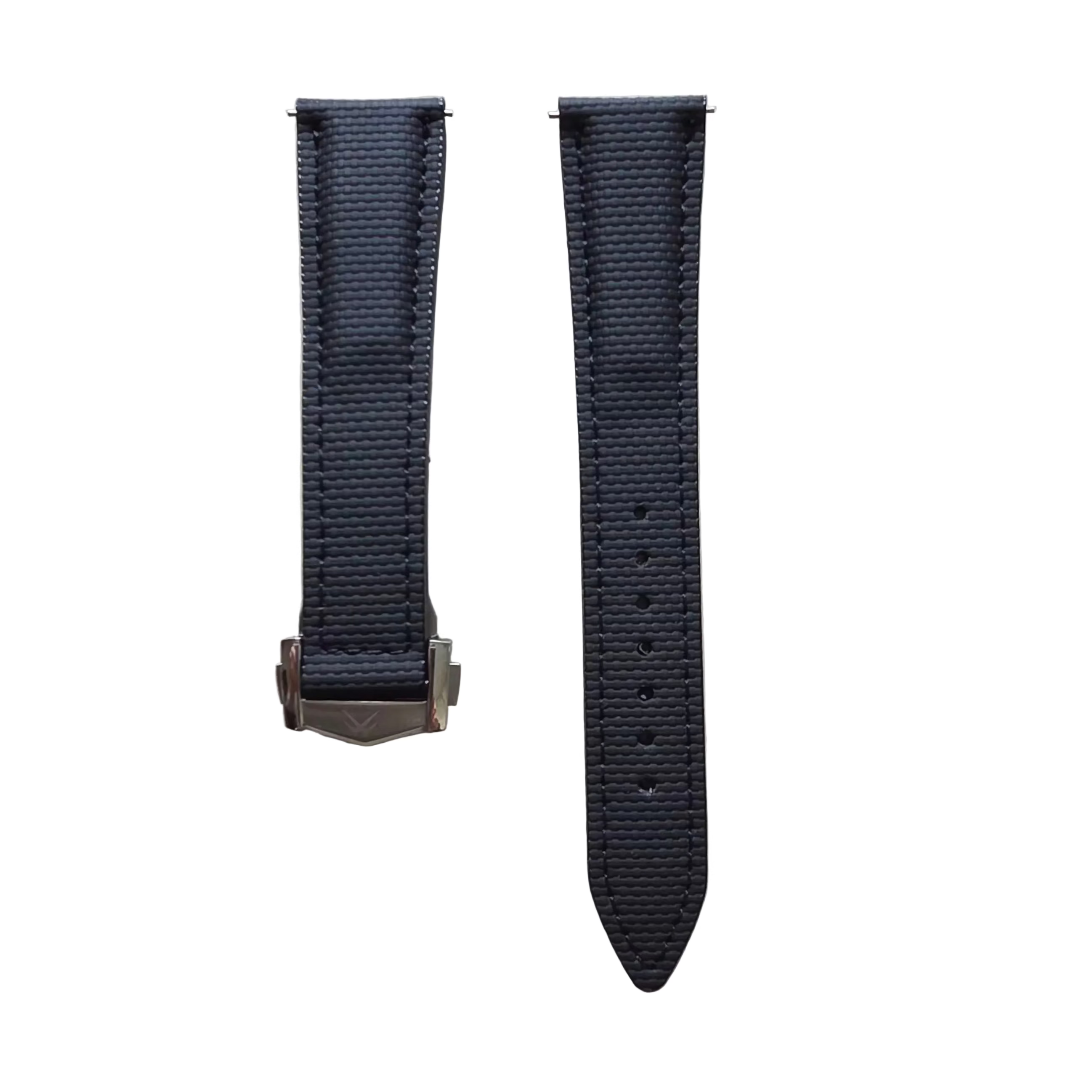 Deployent Tokalı Sailcloth FKM Kauçuk Kordon - Siyah
