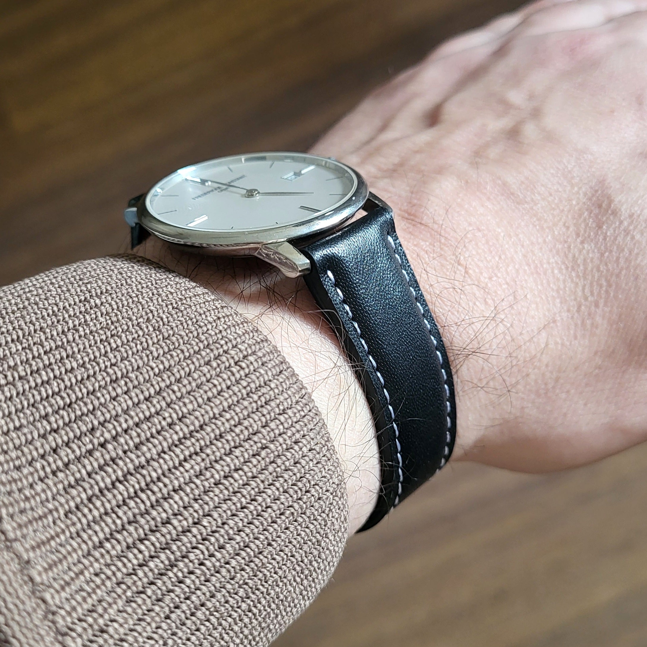 Napa Siyah Deri Kordon