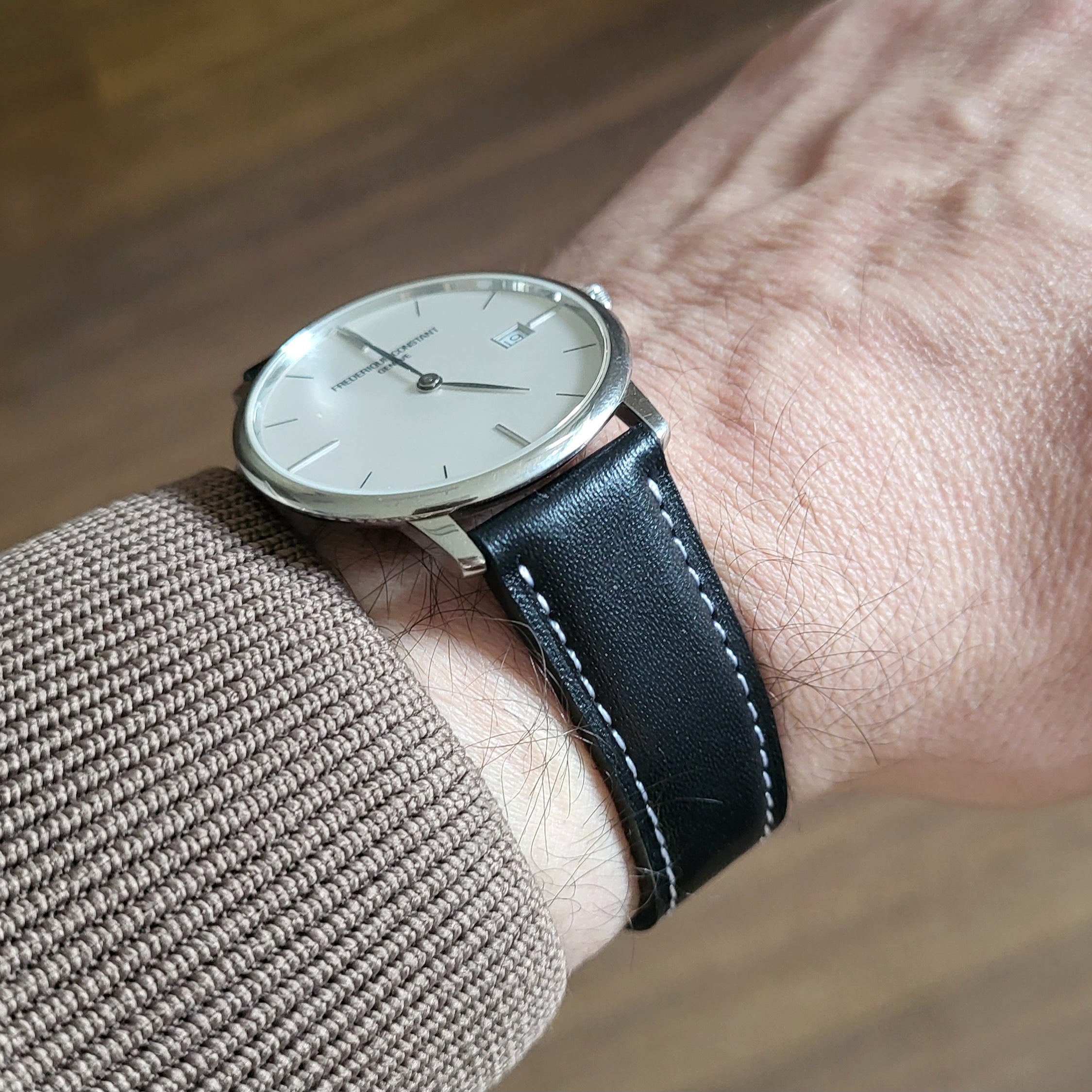 Napa Siyah Deri Kordon