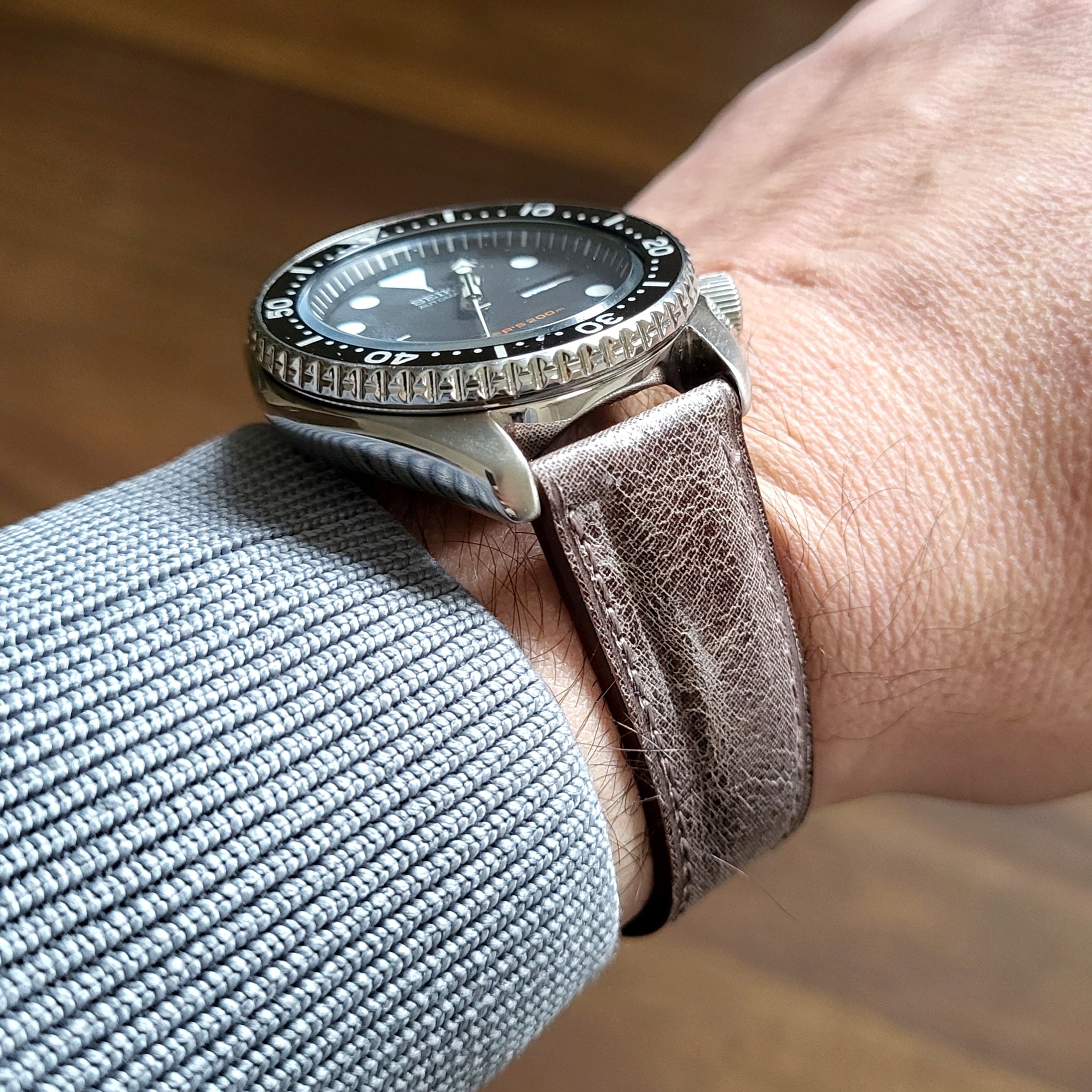 Eskitme Deri Kordon Antrasit