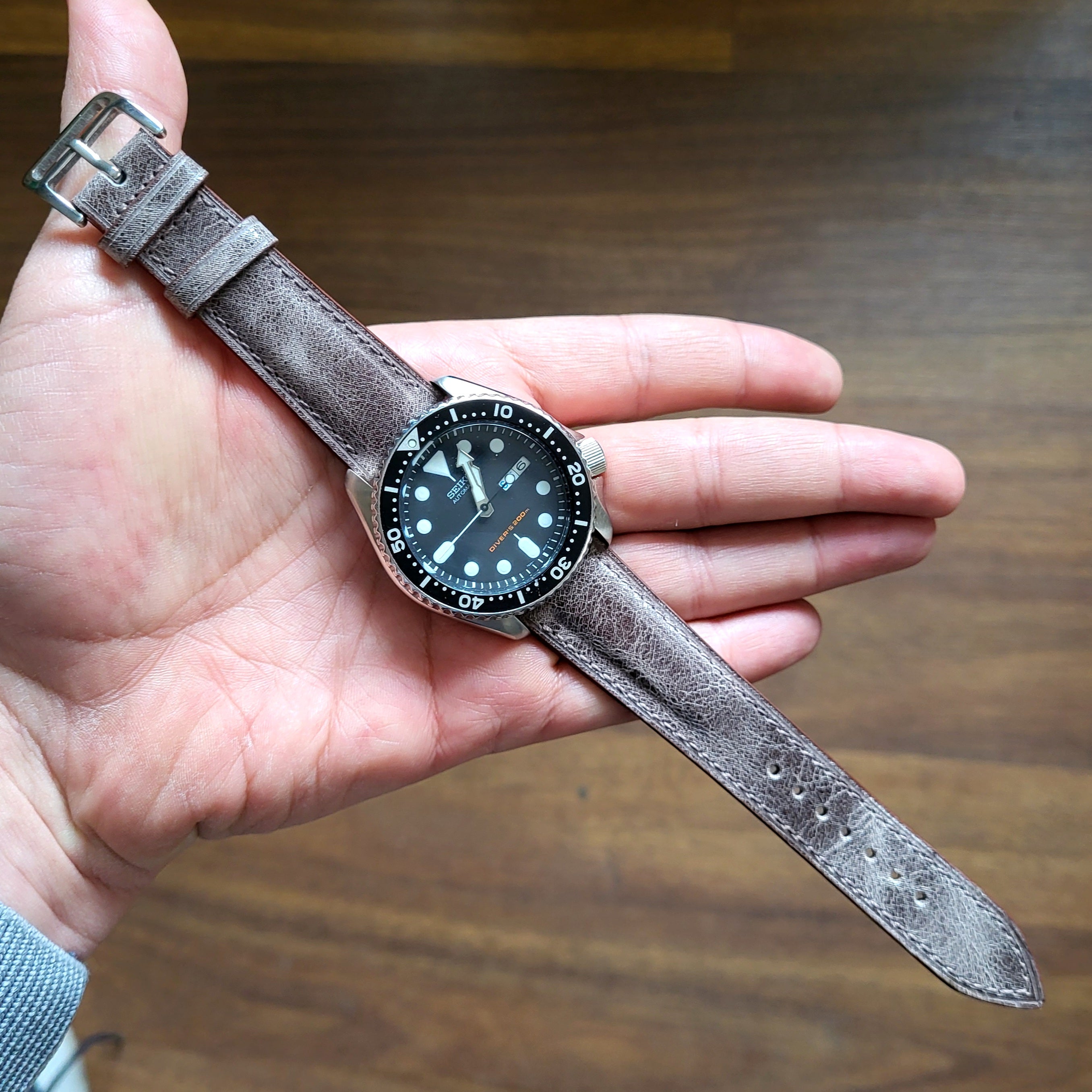 Eskitme Deri Kordon Antrasit