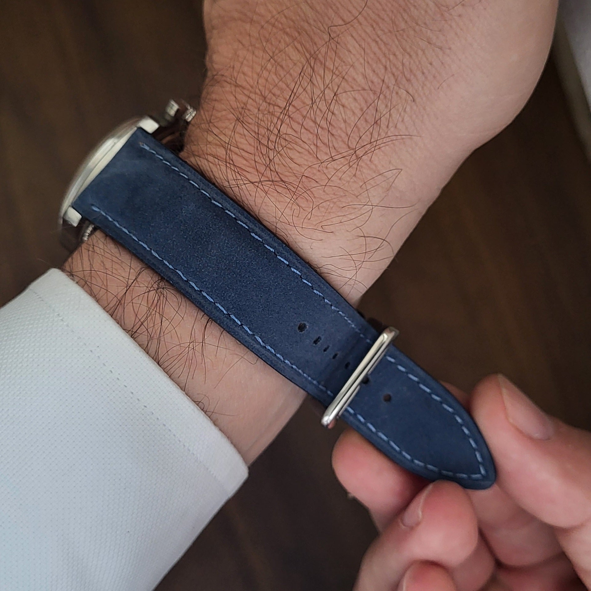 Lacivert Nubuk Kordon