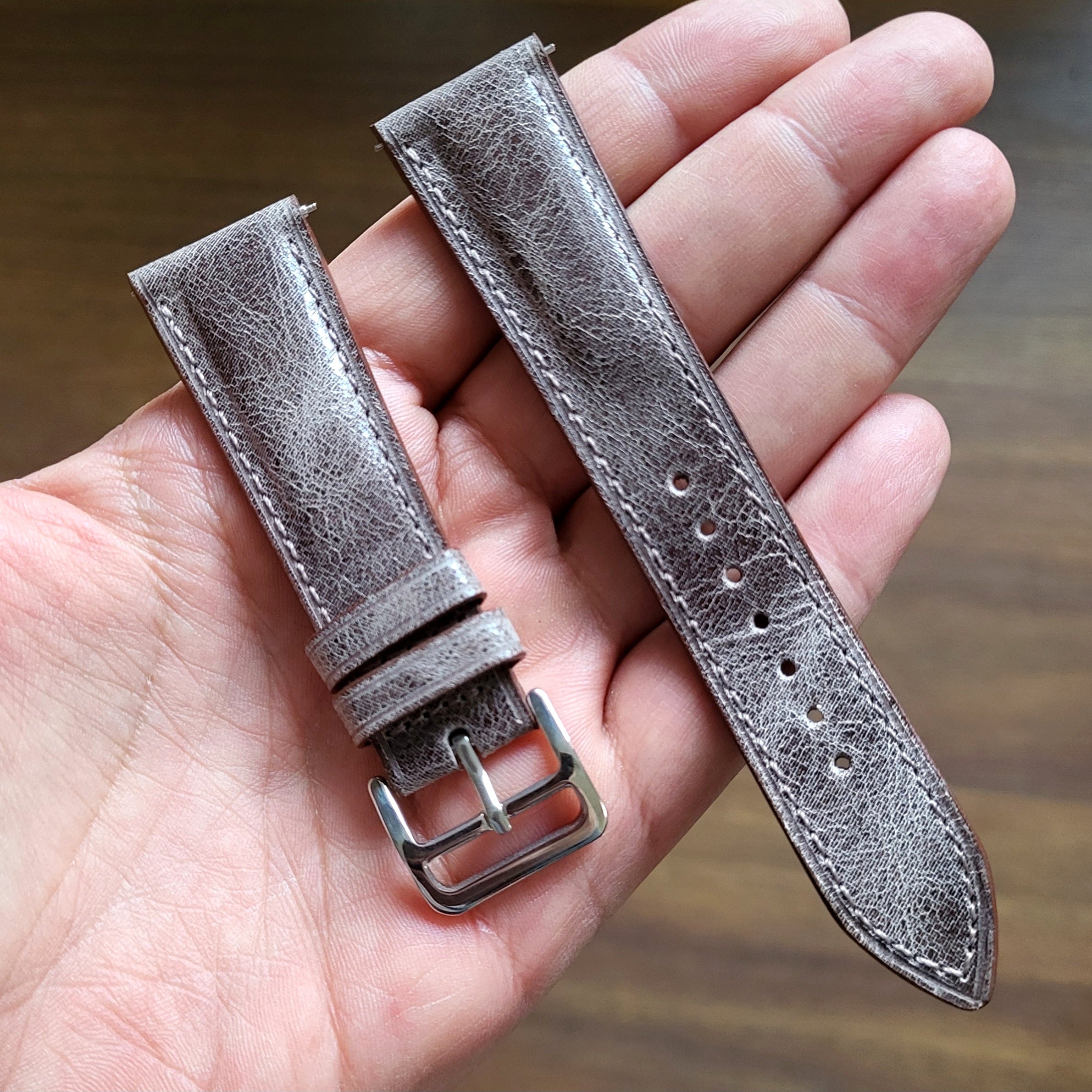 Eskitme Deri Kordon Antrasit