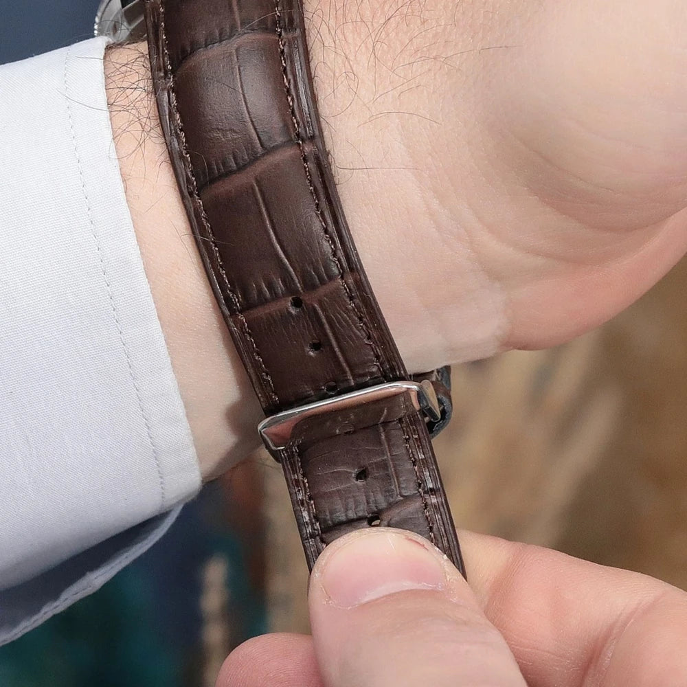 Apple Watch Deri Kordon - Kahve. Kroko - ONYWATCH