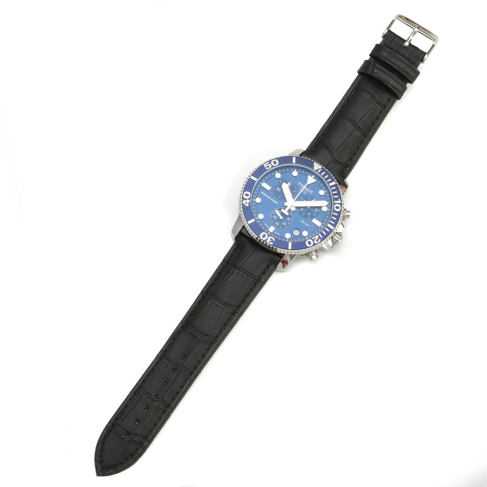 Alaturka Siyah Kroko Baskılı Deri Kordon - ONYWATCH