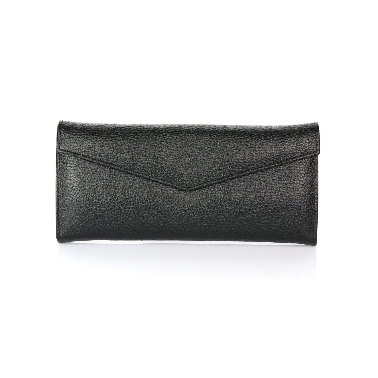 İçi ve dışı gerçek deri el yapımı siyah renk mücevher kutusu