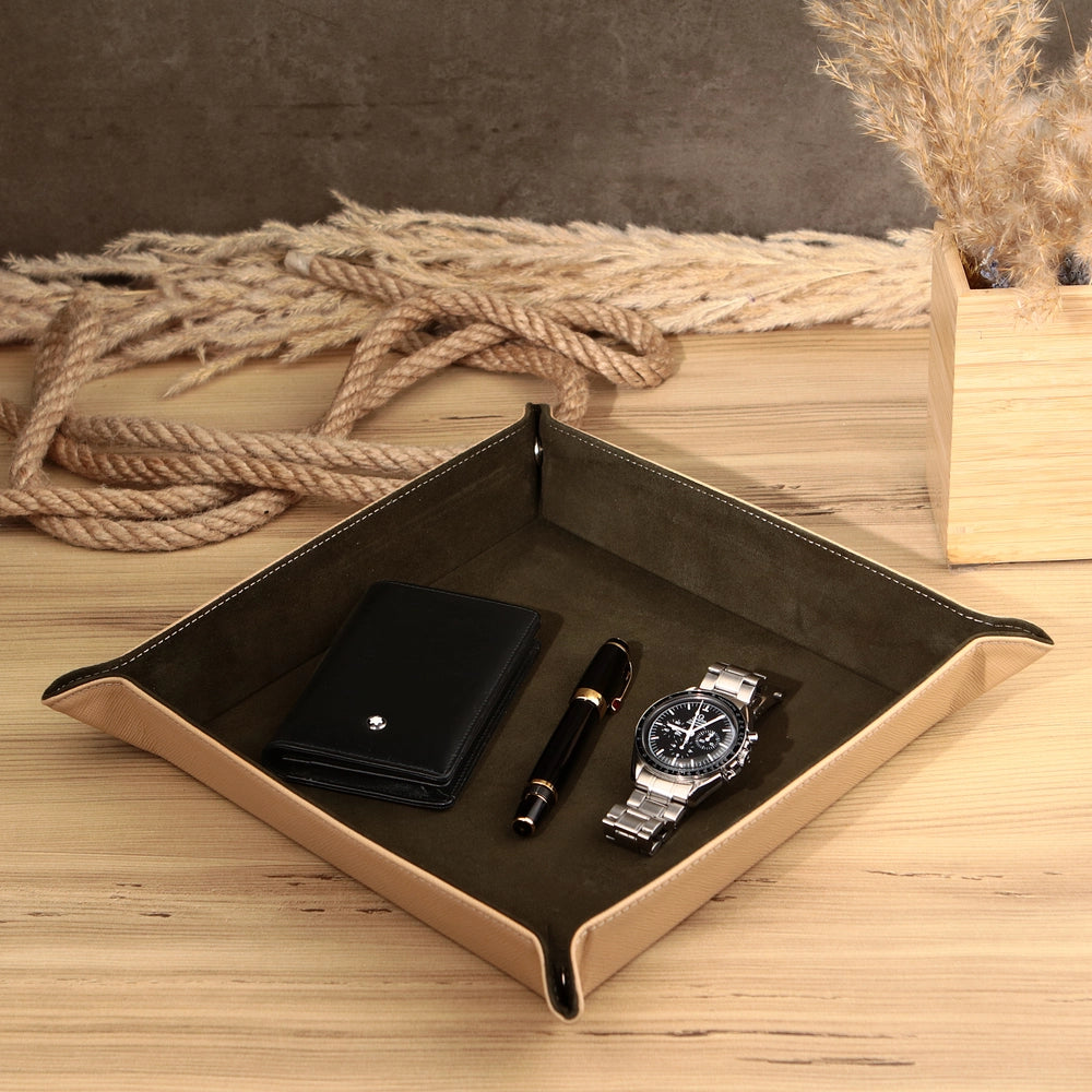 Octavia Bej Yeşil Vale Gerçek Deri Tepsi - ONYWATCH