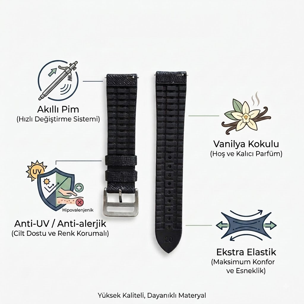 Hibrit Kauçuk Kordon / Gri