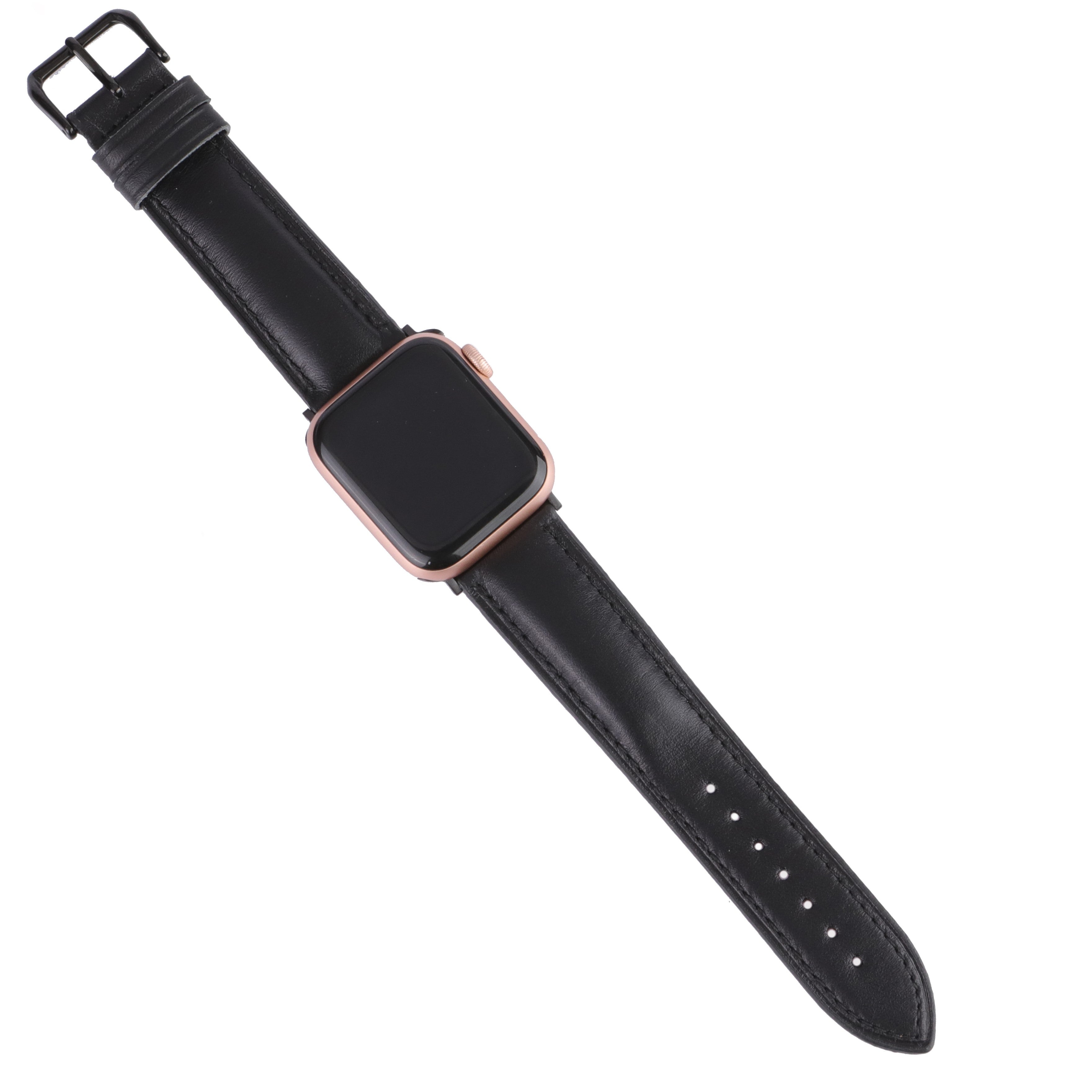 Apple Watch Deri Kordon - Siyah