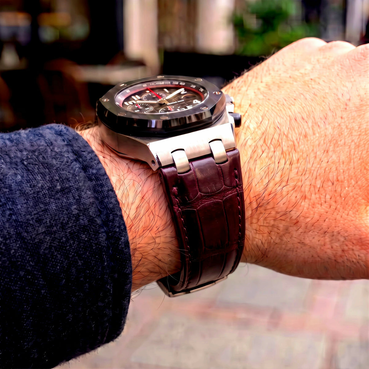 Royal Oak Uyumlu Deri Kordon