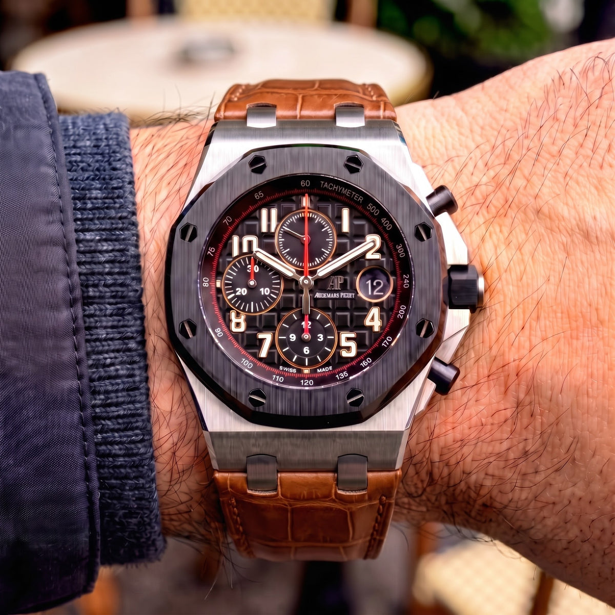 Royal Oak Uyumlu Deri Kordon