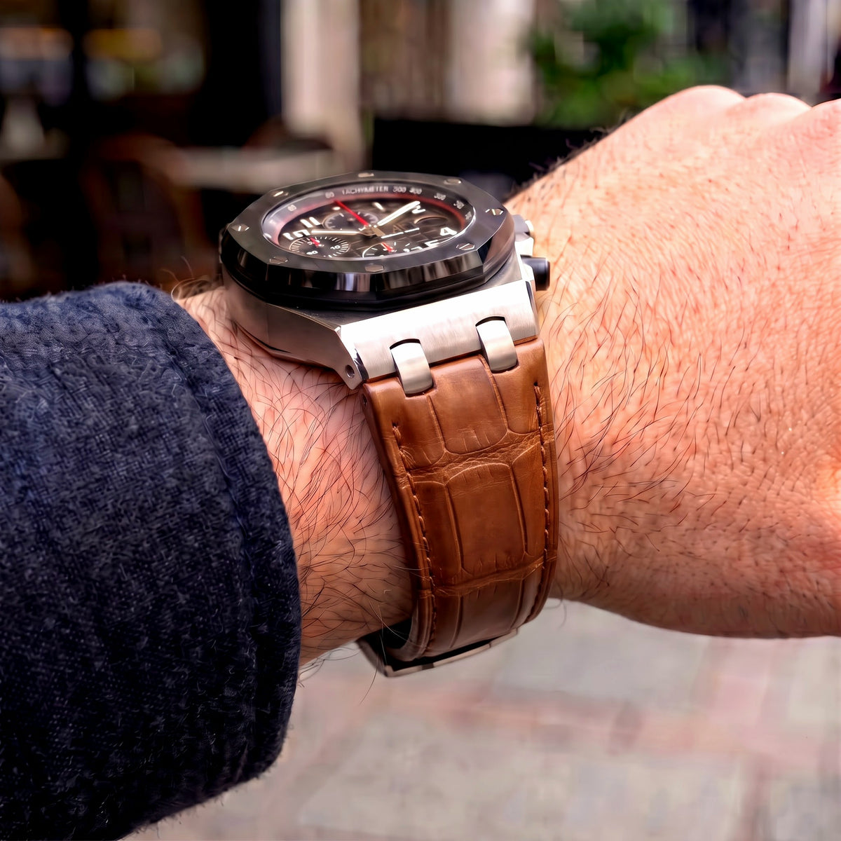 Royal Oak Uyumlu Deri Kordon