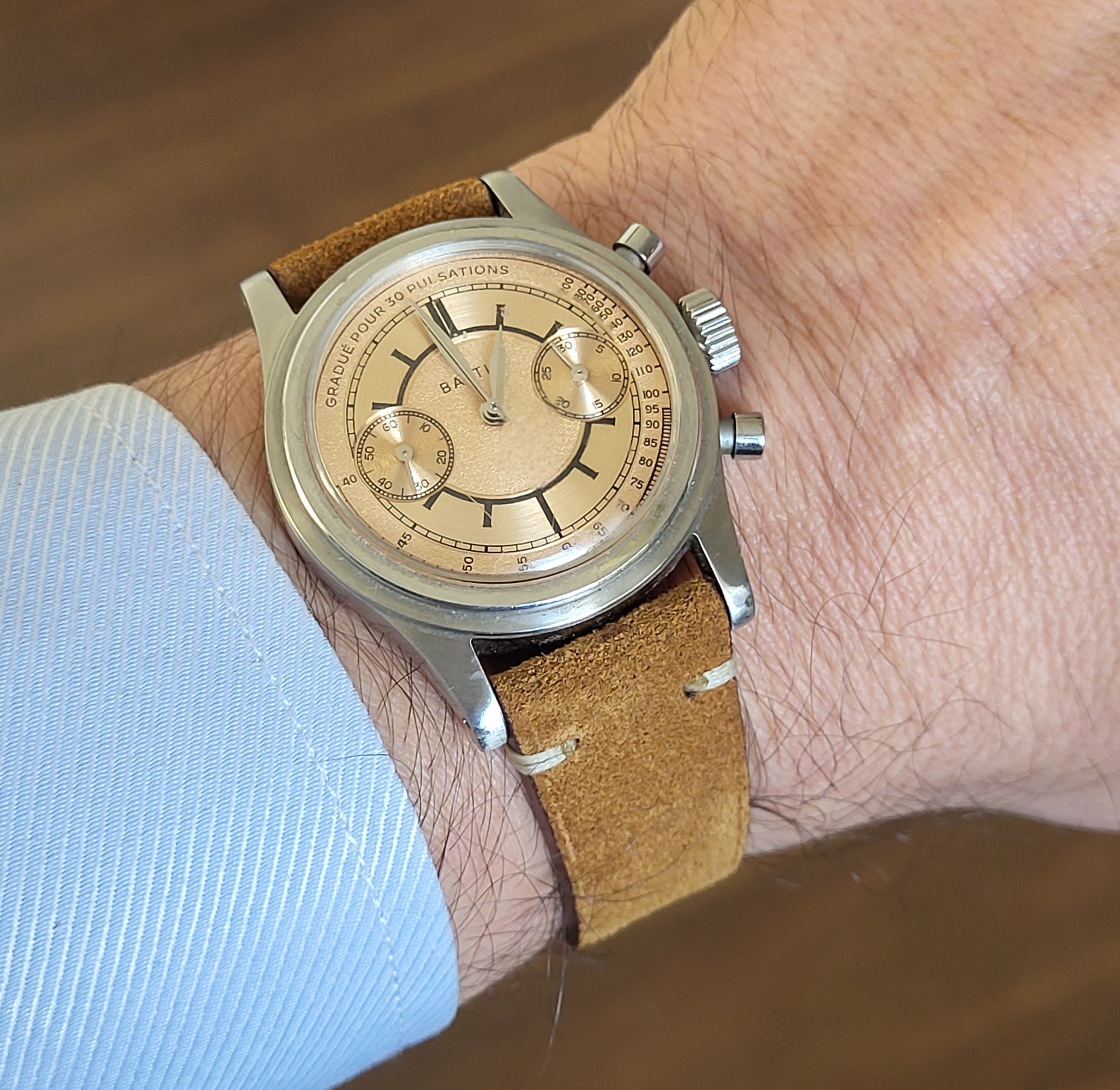 Vintage Kiremit Süet Deri Kordon