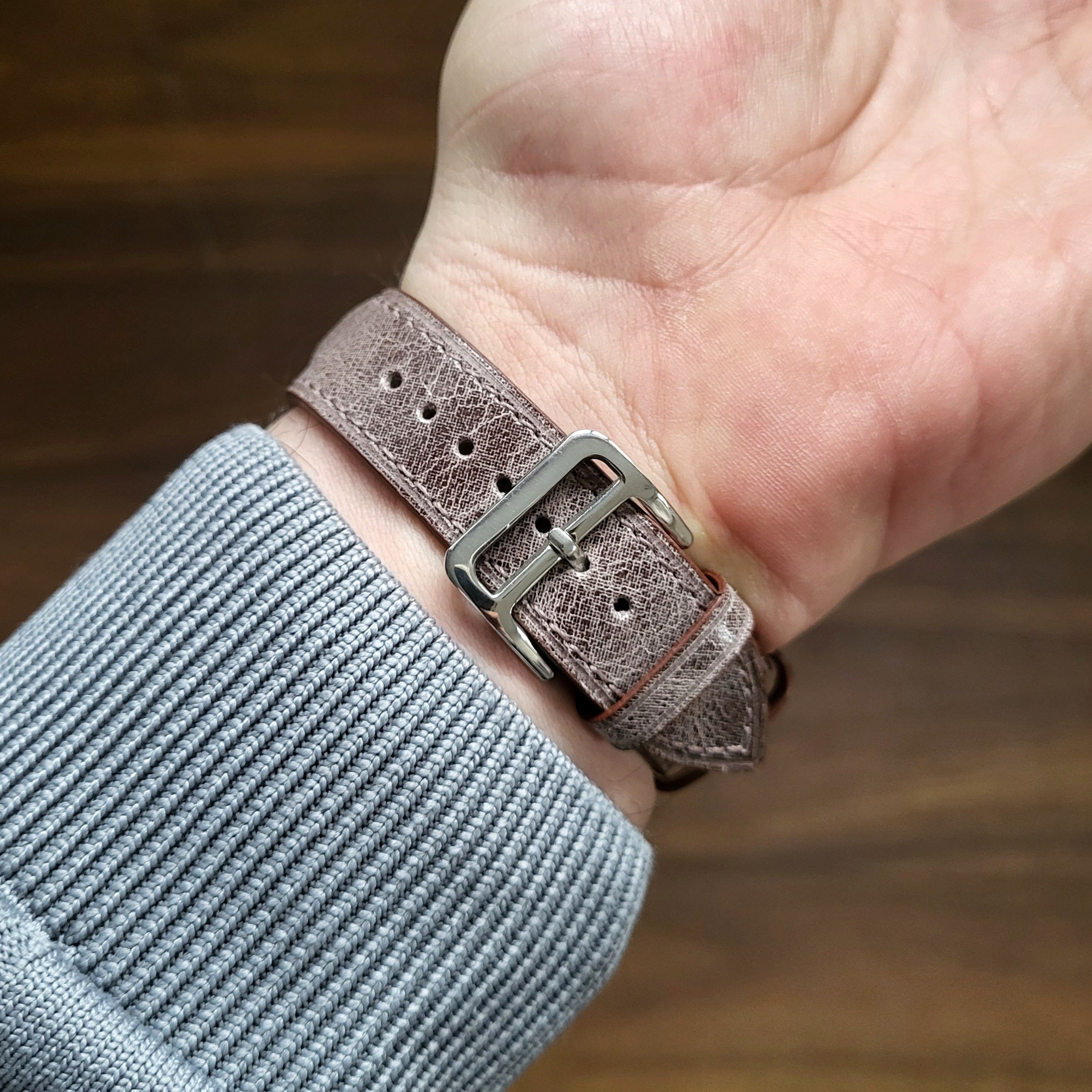 Eskitme Deri Kordon Antrasit