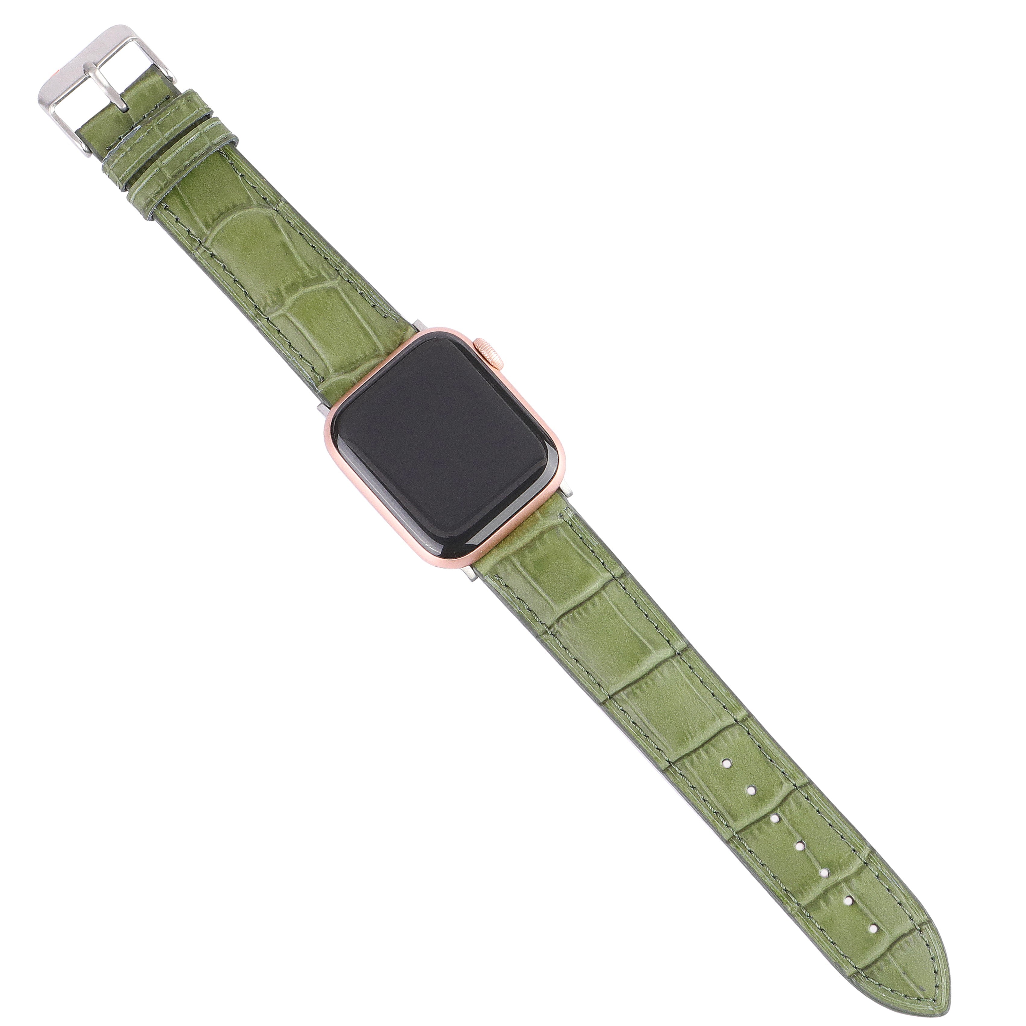 Apple Watch Deri Kordon - Yeşil