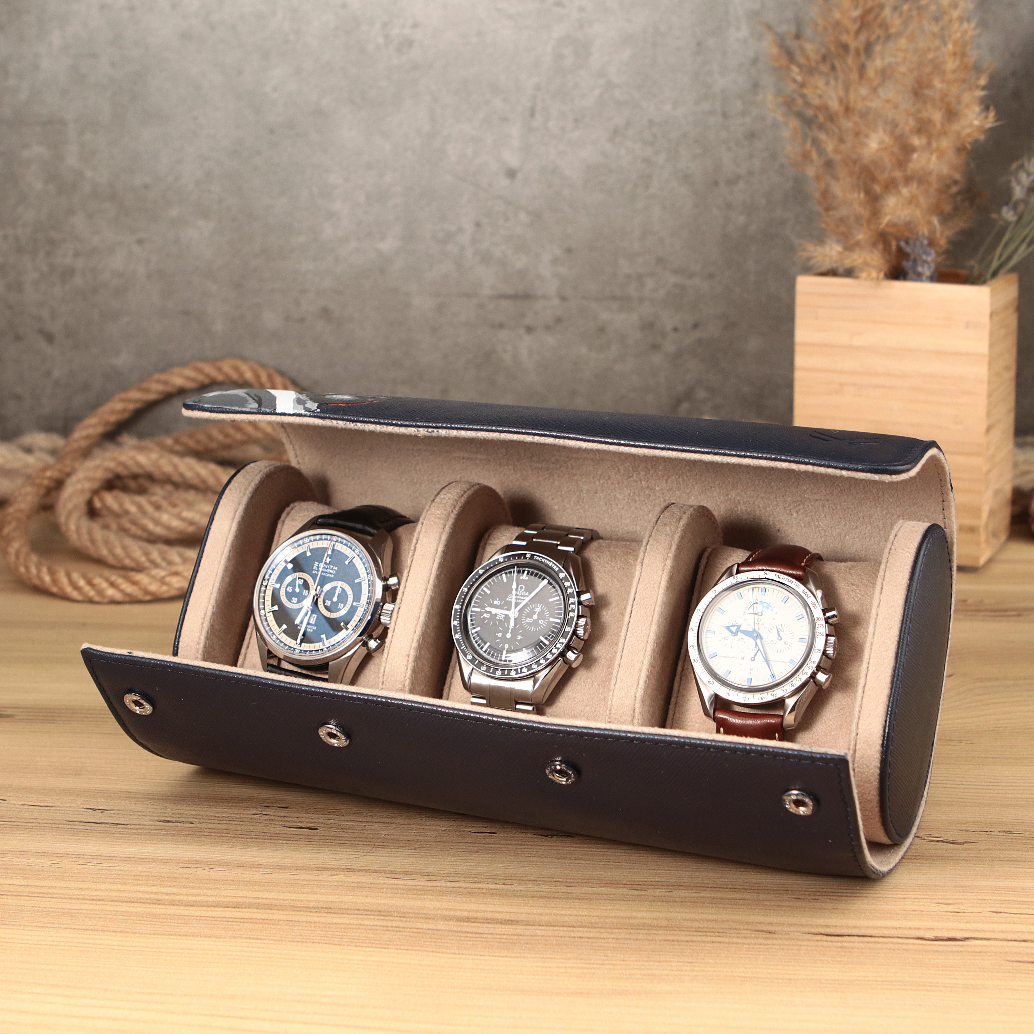 İsteğe Göre Özel Boyama Deri Saat Kutusu