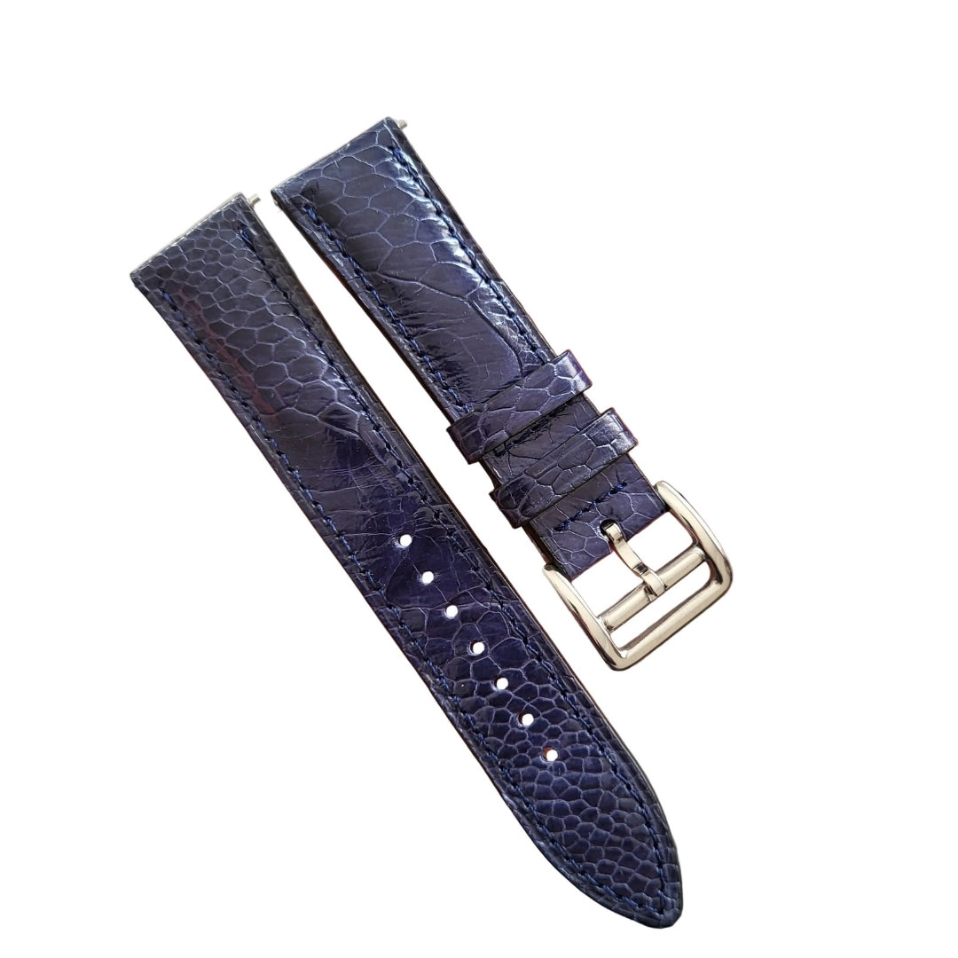 T-Rex Lacivert Devekuşu Derisi Kordon