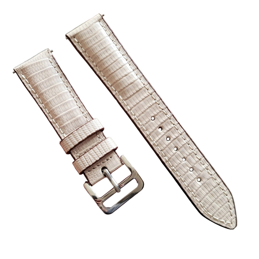 İguana Derisi Bej Kordon