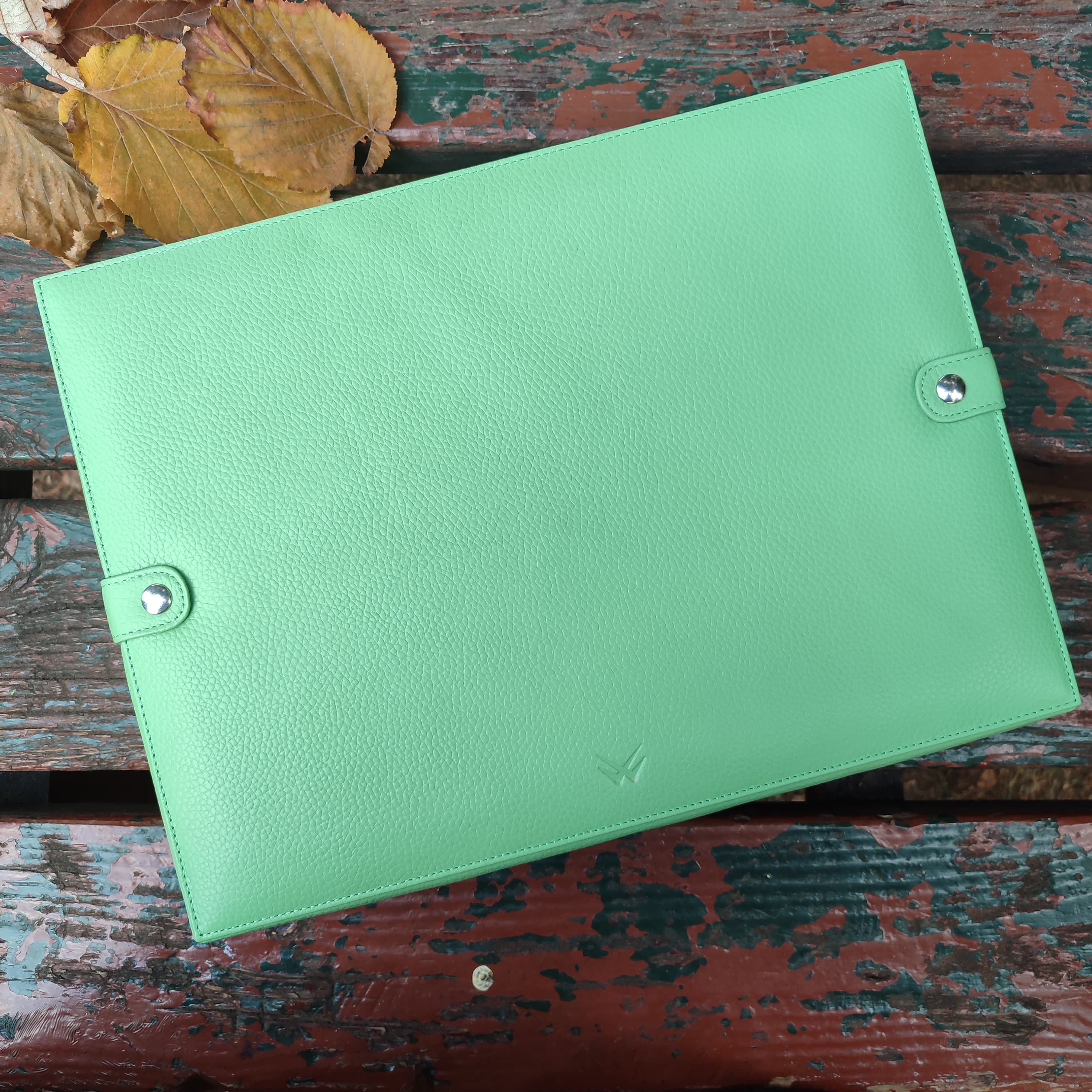 Yeşil Deri Saat Kutusu 15'li