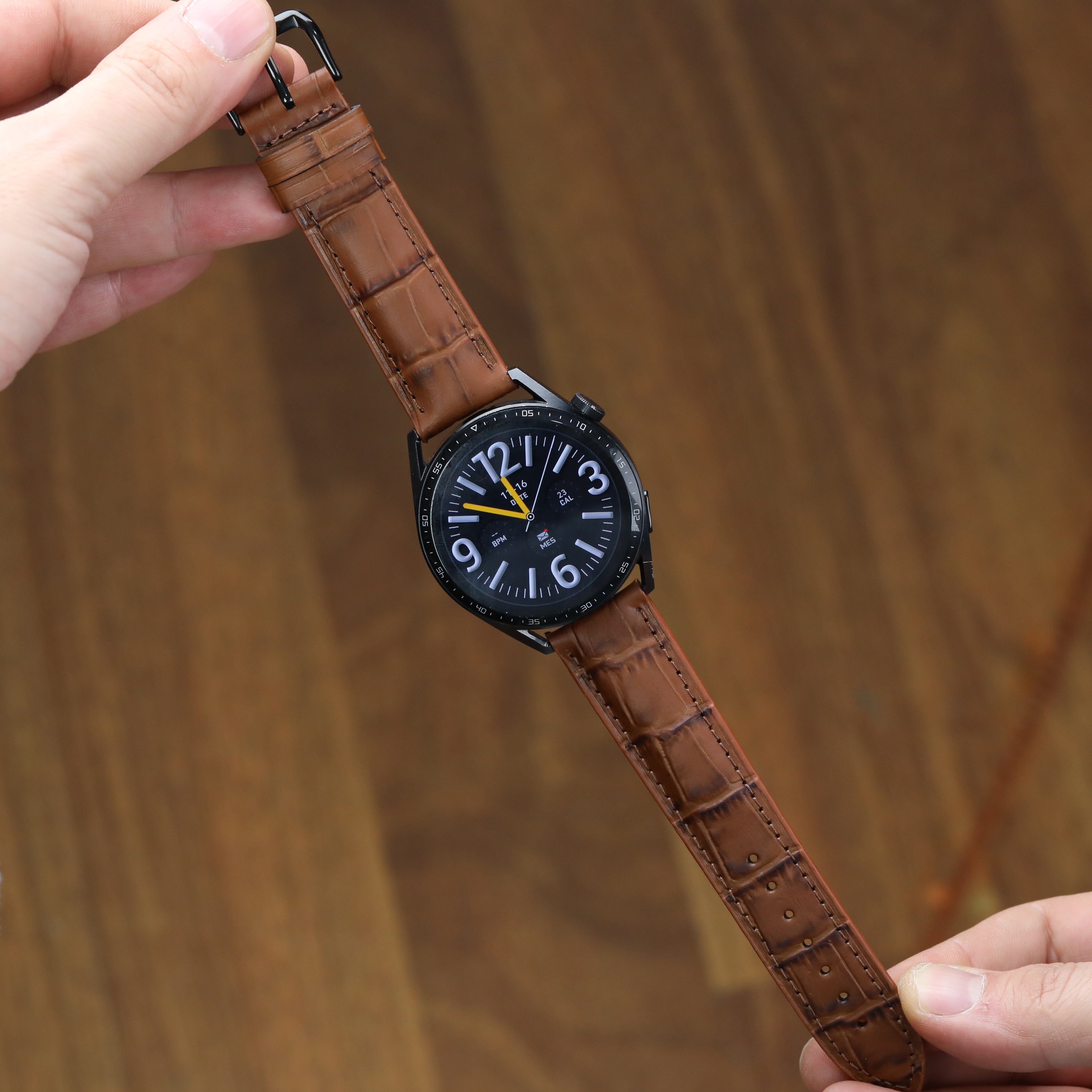 Huawei Watch Deri Kordon ( Taba Kroko)