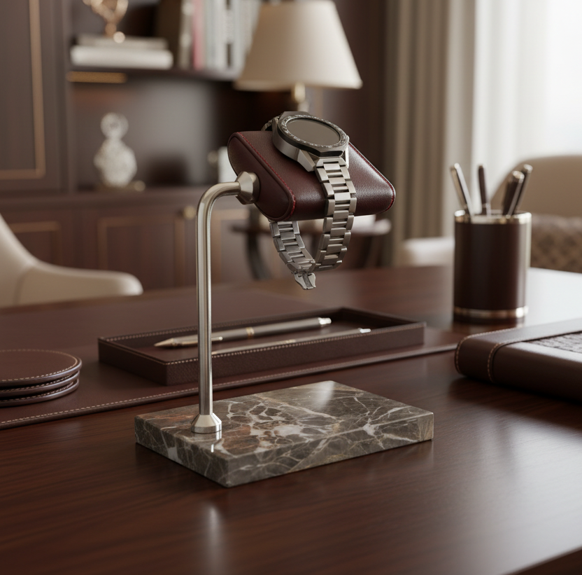 Grey Masaüstü Saat Standı