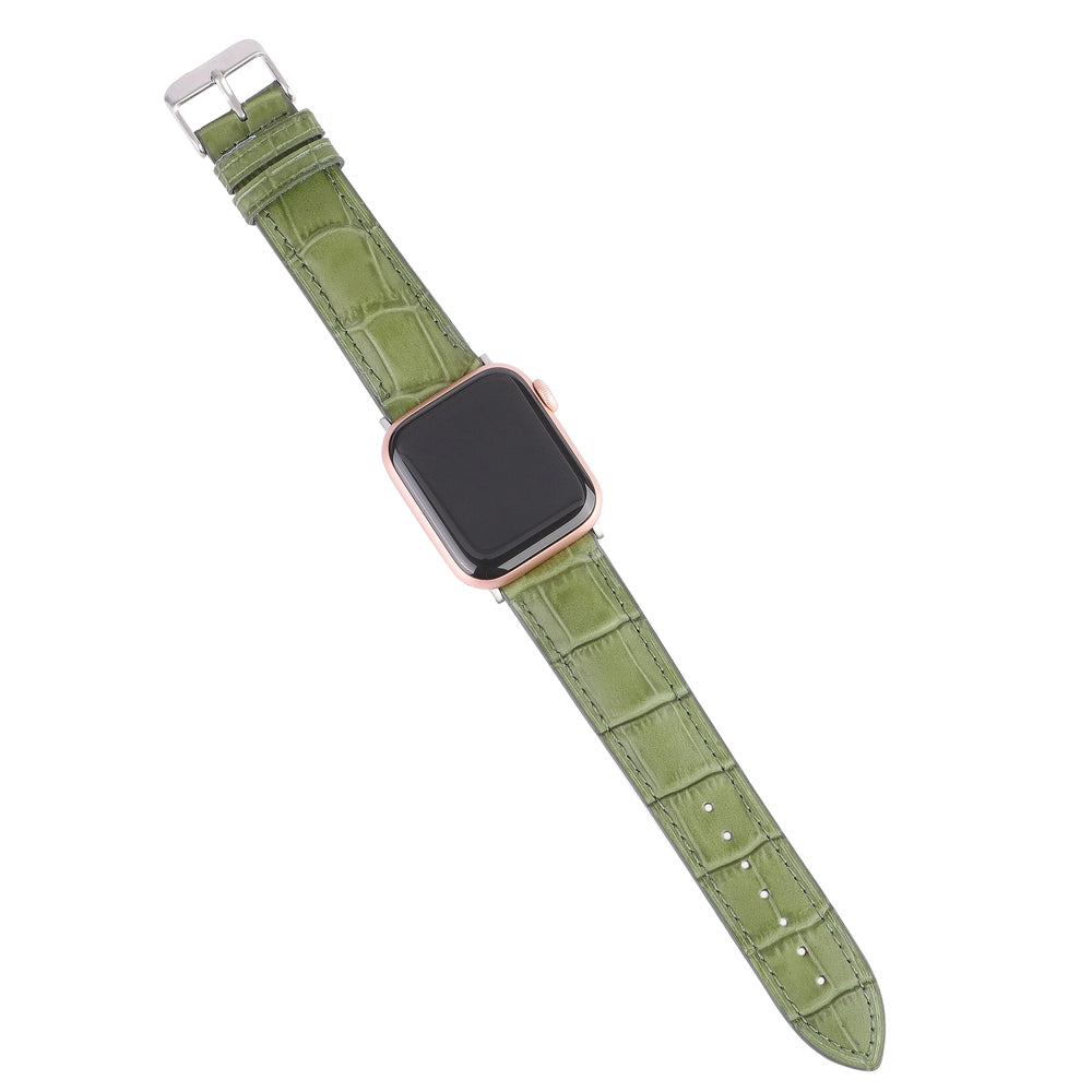 Apple Watch Deri Kordon - Yeşil - ONYWATCH