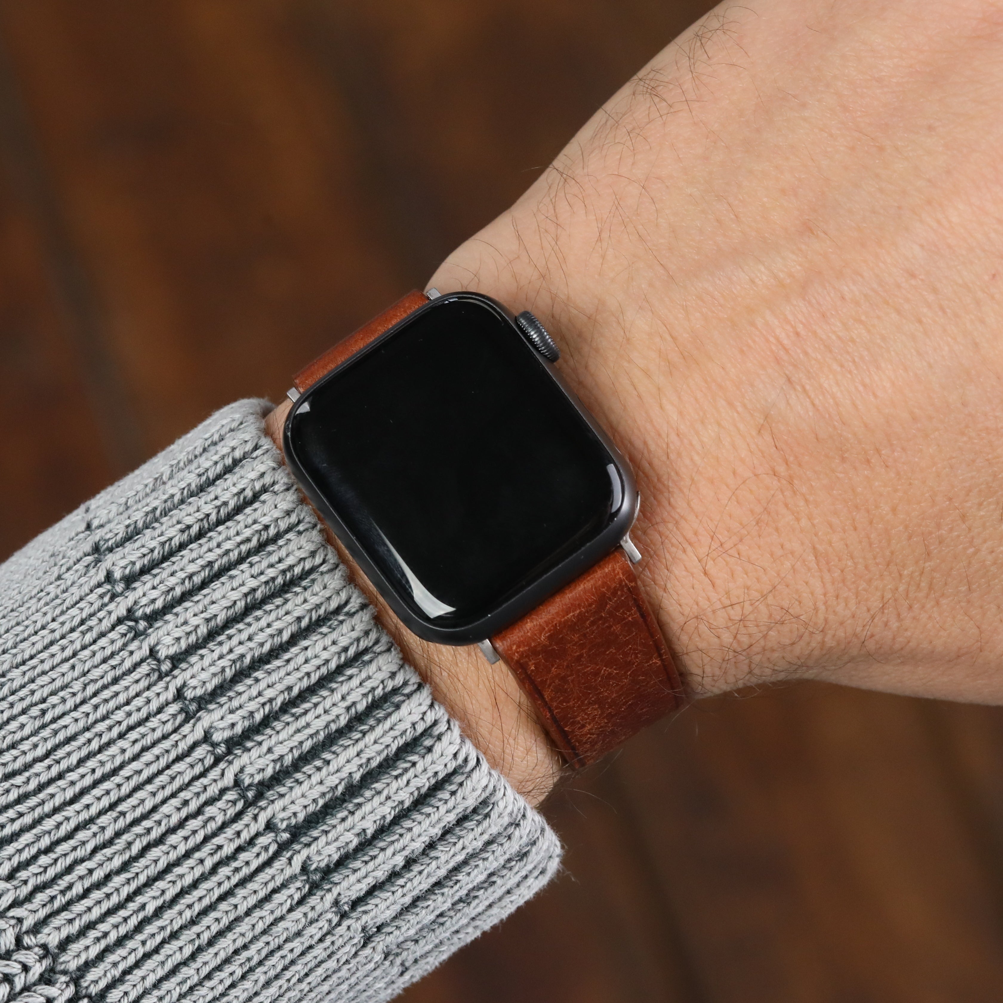 Apple Watch Deri Kordon - Pueblo Minimal K. Kahverengi