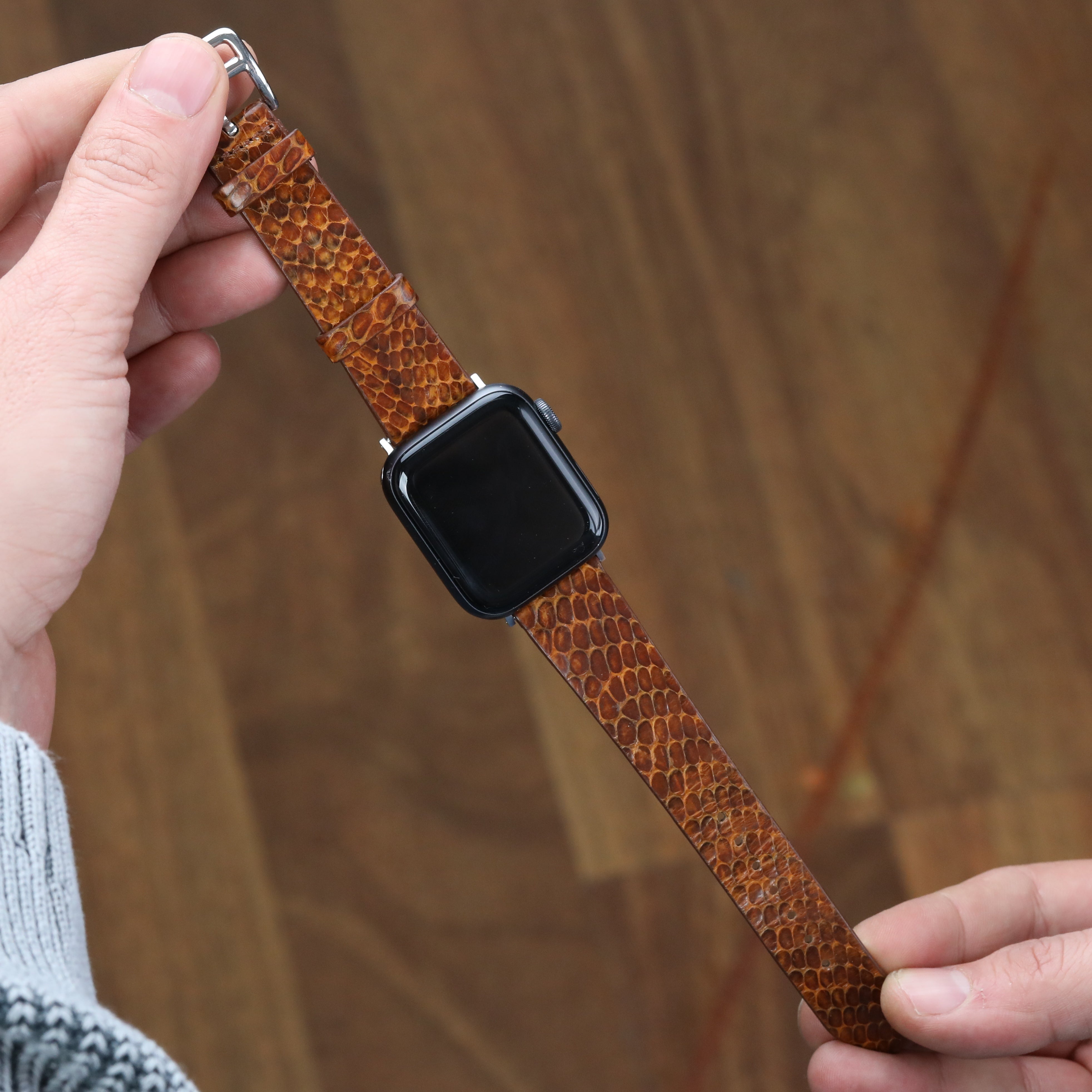 Apple Watch Deri Kordon - Gerçek Yılan Derisi