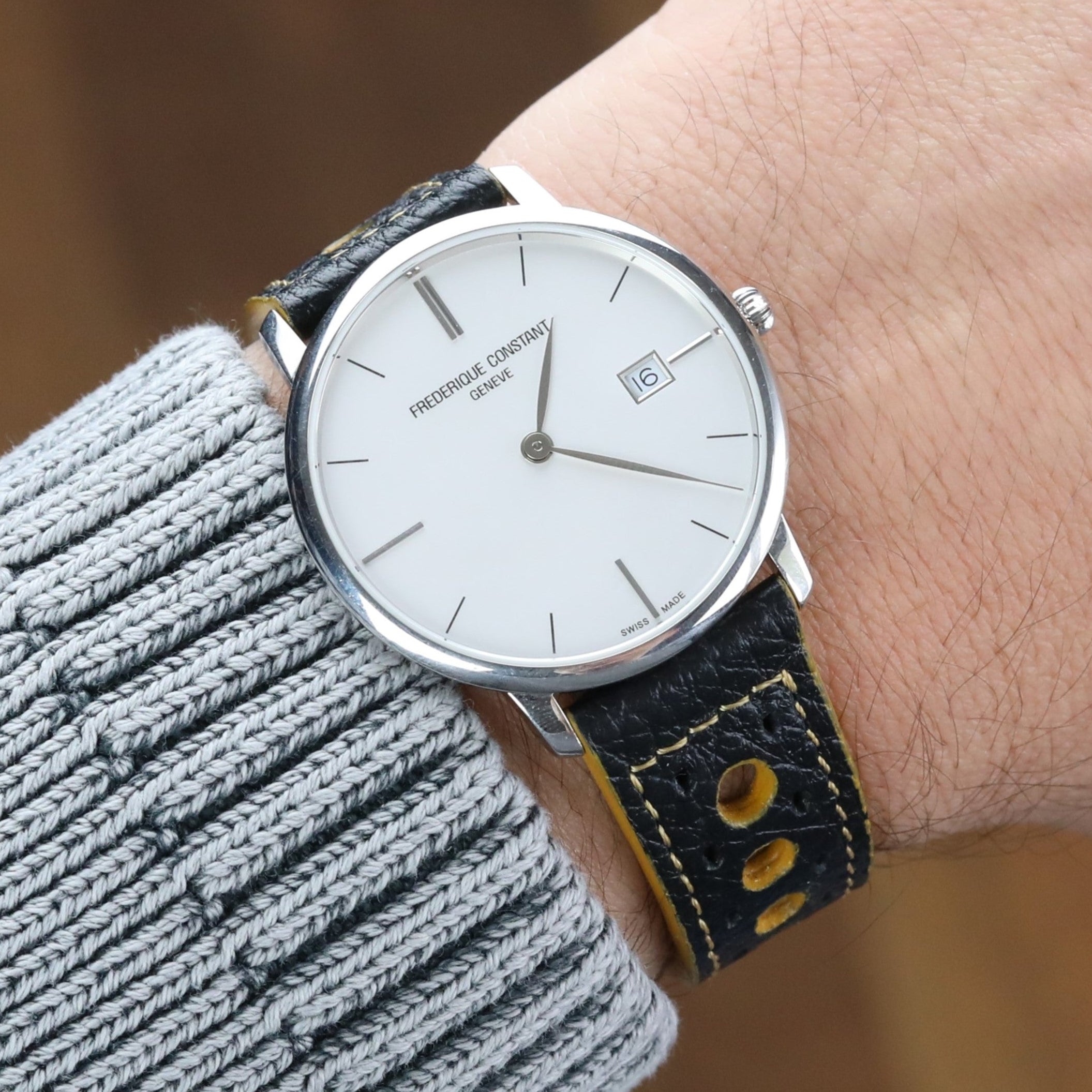 Rally Togo Siyah Tarçın Deri Kordon