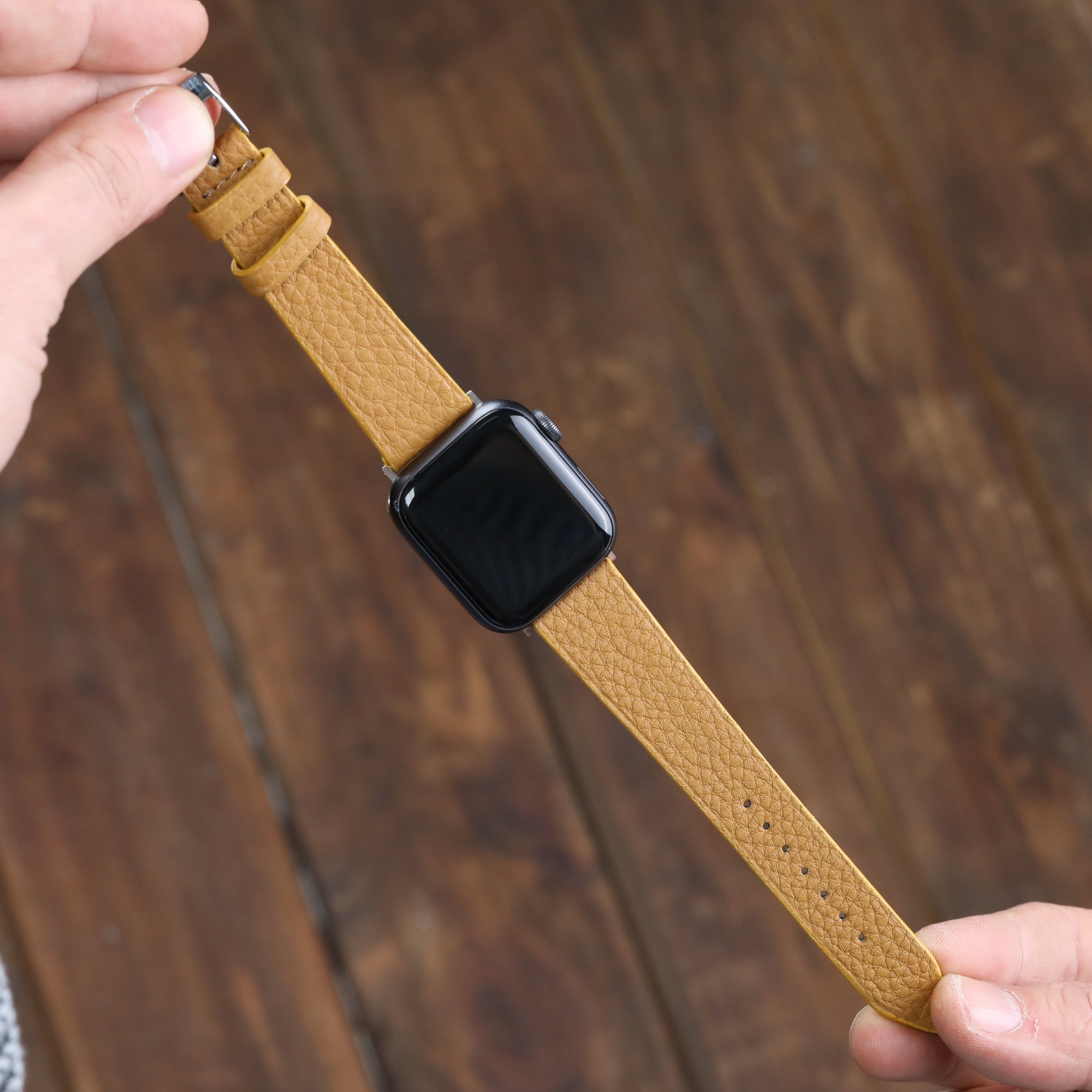 Apple Watch Deri Kordon - Togo Hardal