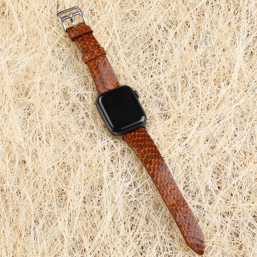 Apple Watch Deri Kordon - Gerçek Yılan Derisi